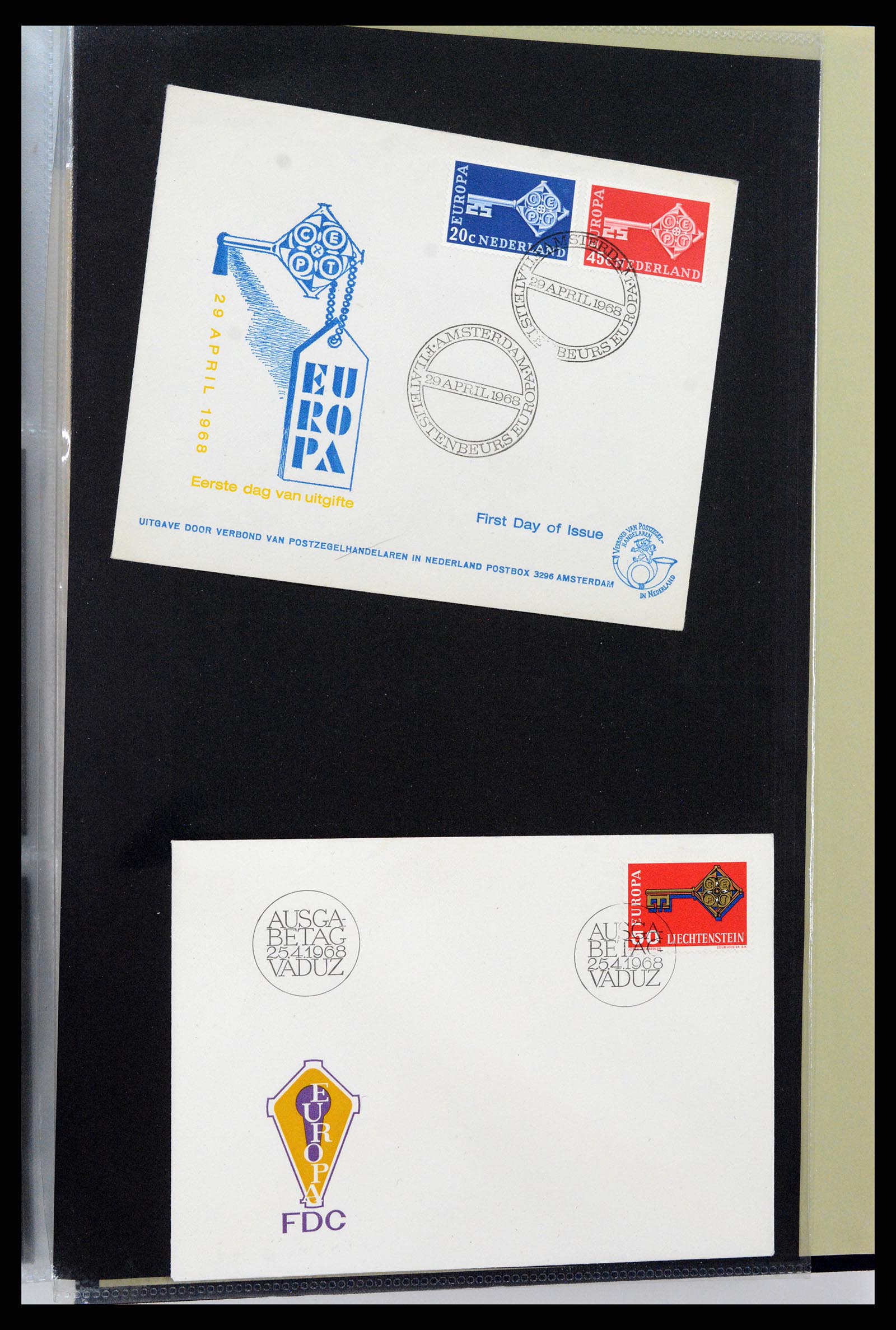 37694 173 - Postzegelverzameling 37694 Europa CEPT FDC's 1956-1970.