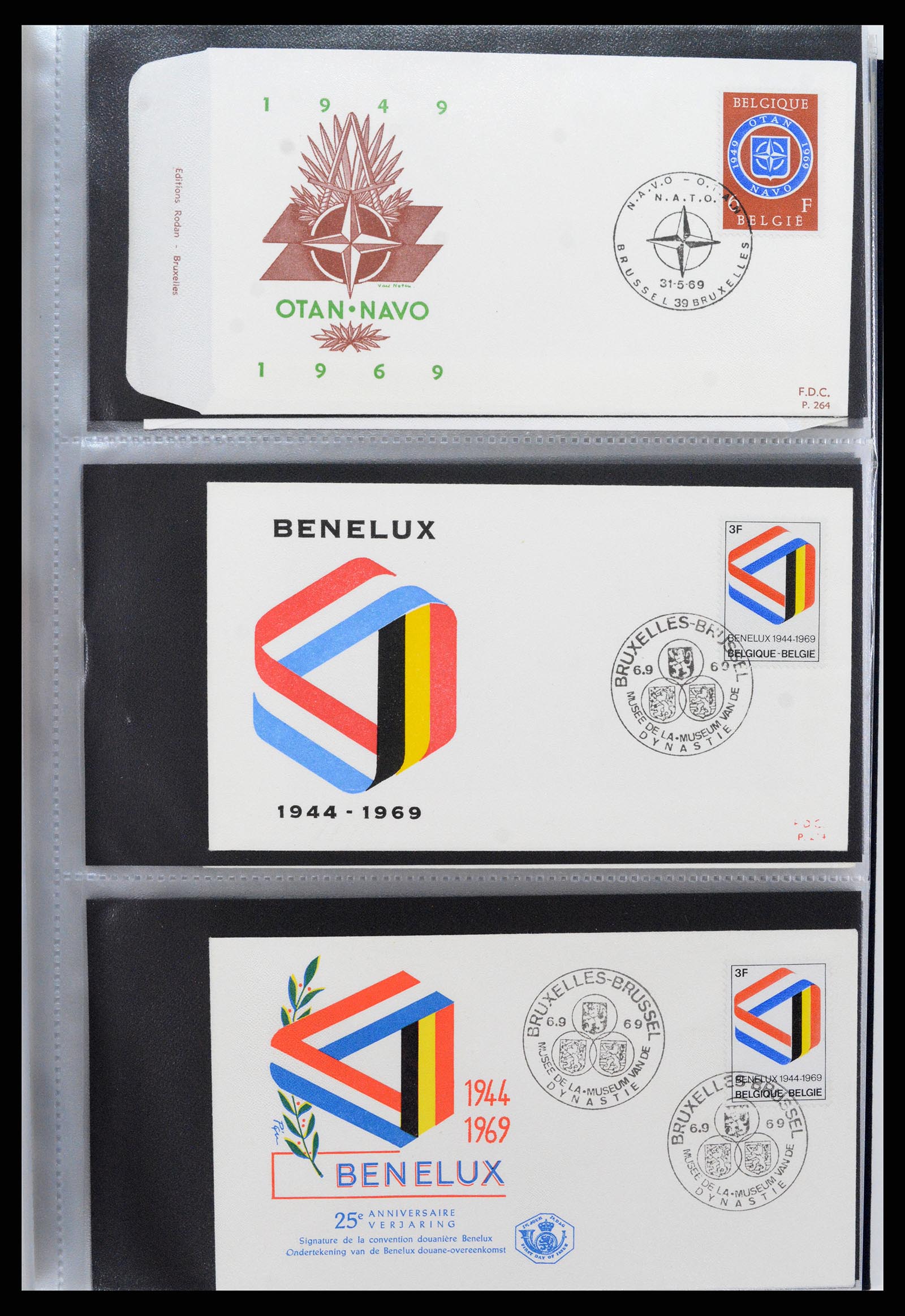 37694 176 - Postzegelverzameling 37694 Europa CEPT FDC's 1956-1970.