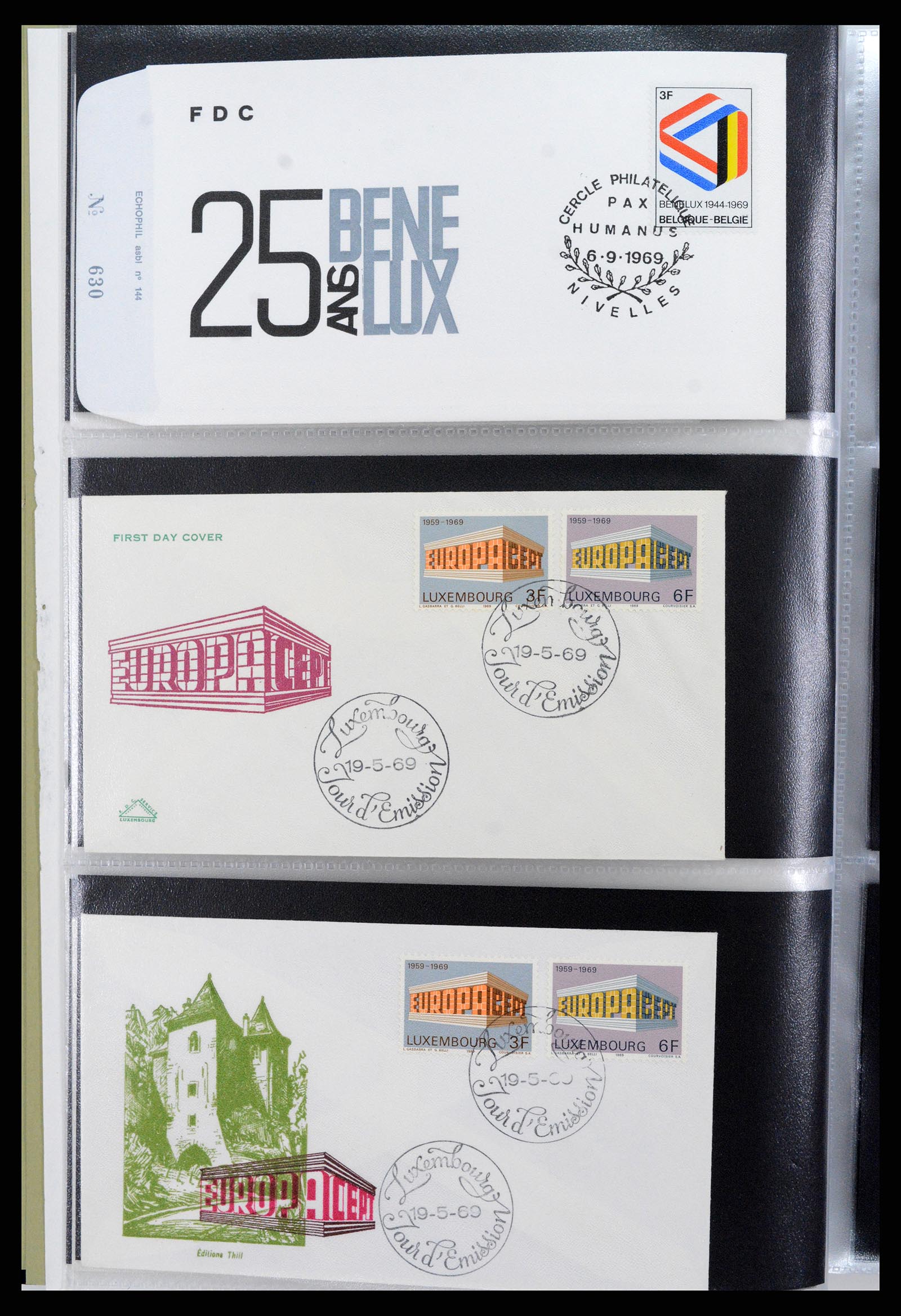37694 177 - Postzegelverzameling 37694 Europa CEPT FDC's 1956-1970.