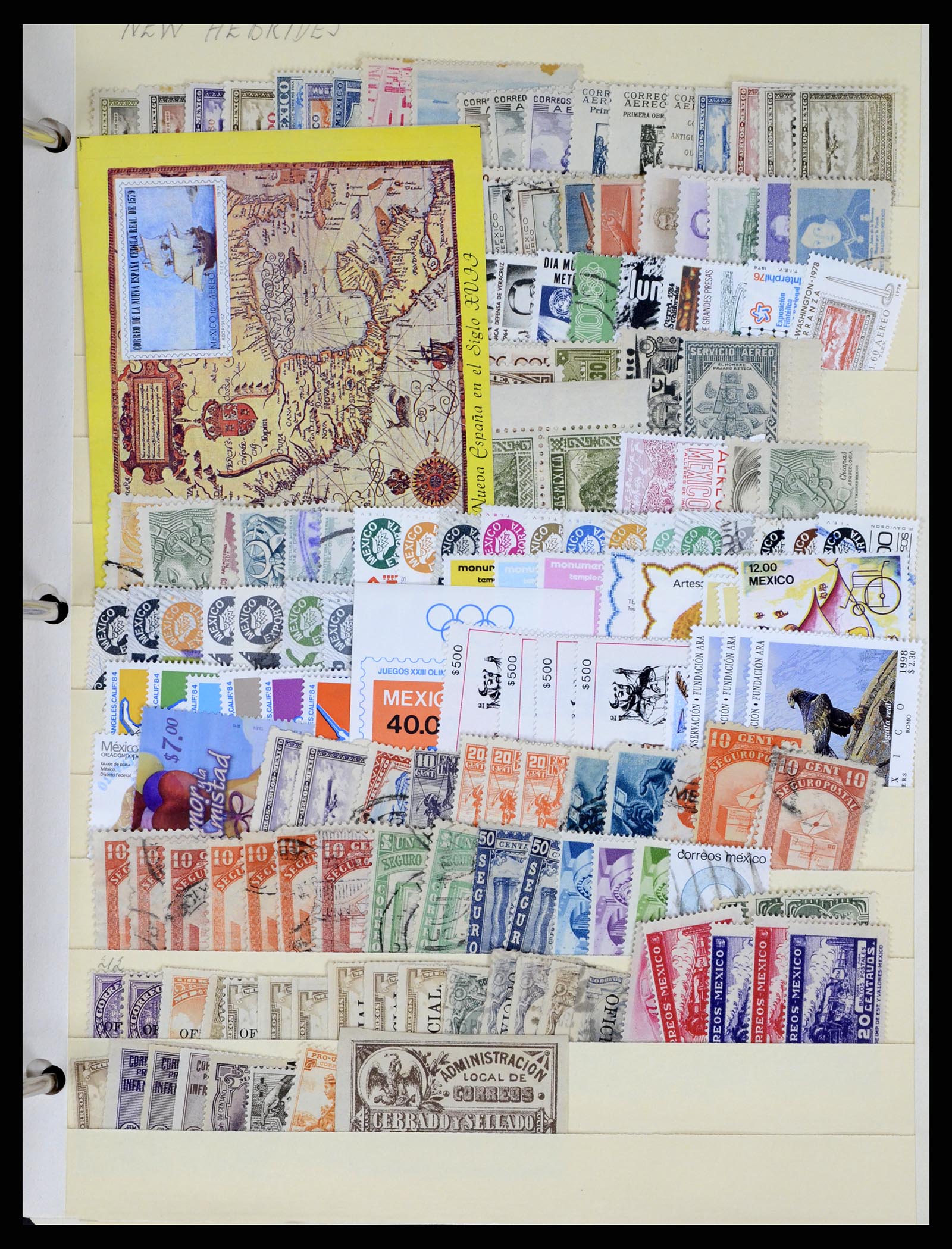 37704 0026 - Postzegelverzameling 37704 Centraal en Latijns Amerika 1855-2005.