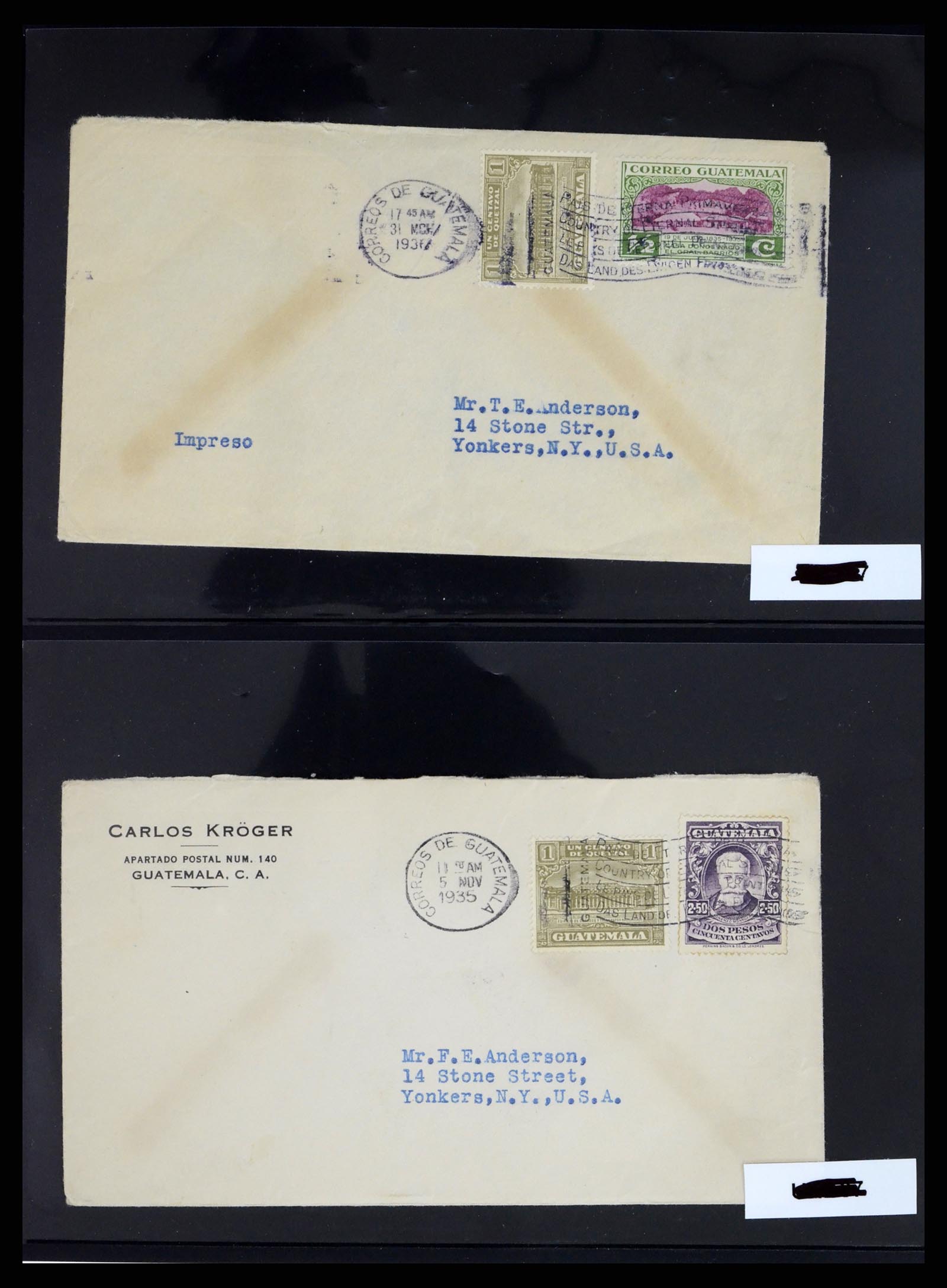 37704 0034 - Postzegelverzameling 37704 Centraal en Latijns Amerika 1855-2005.