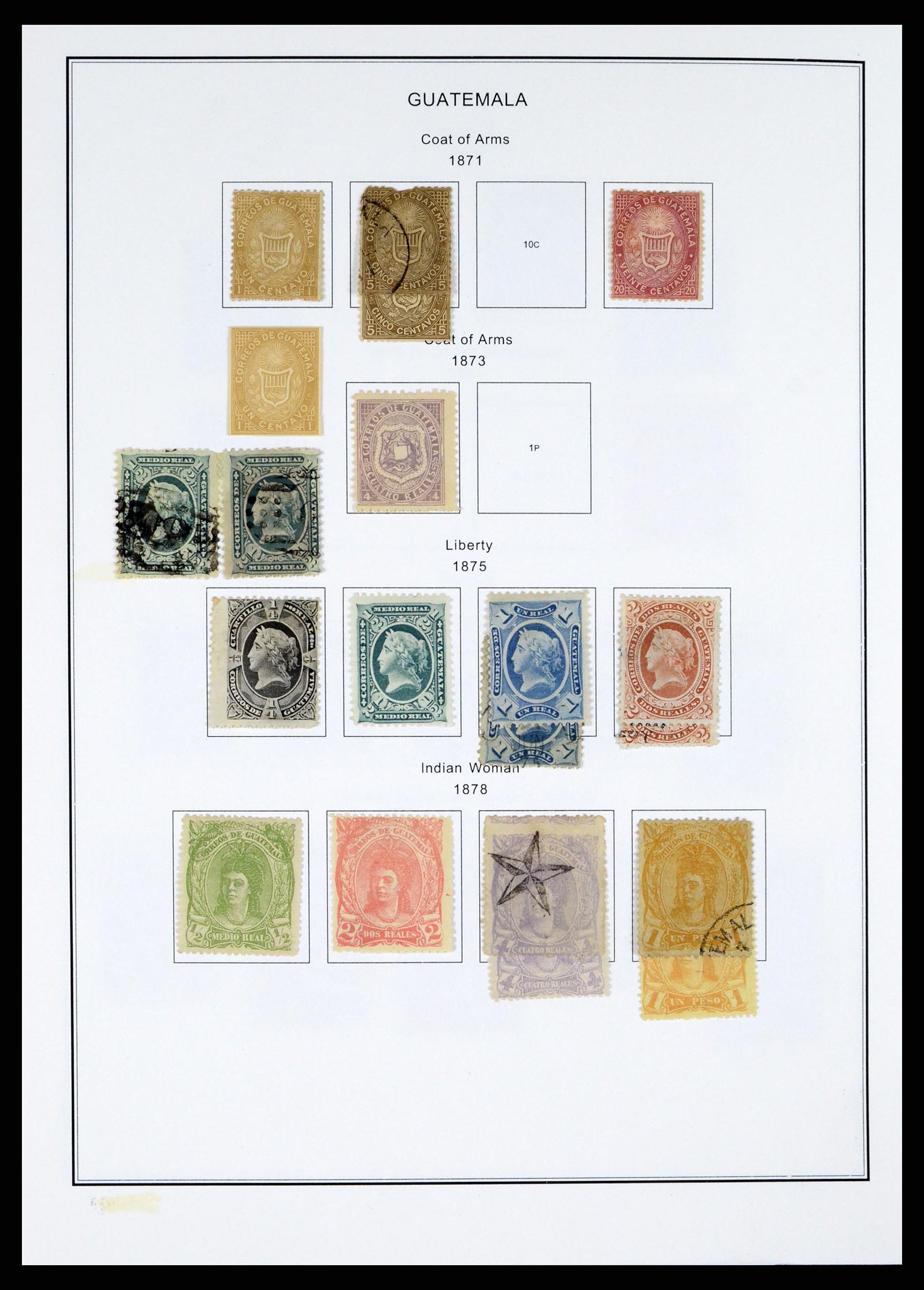 37704 0038 - Postzegelverzameling 37704 Centraal en Latijns Amerika 1855-2005.