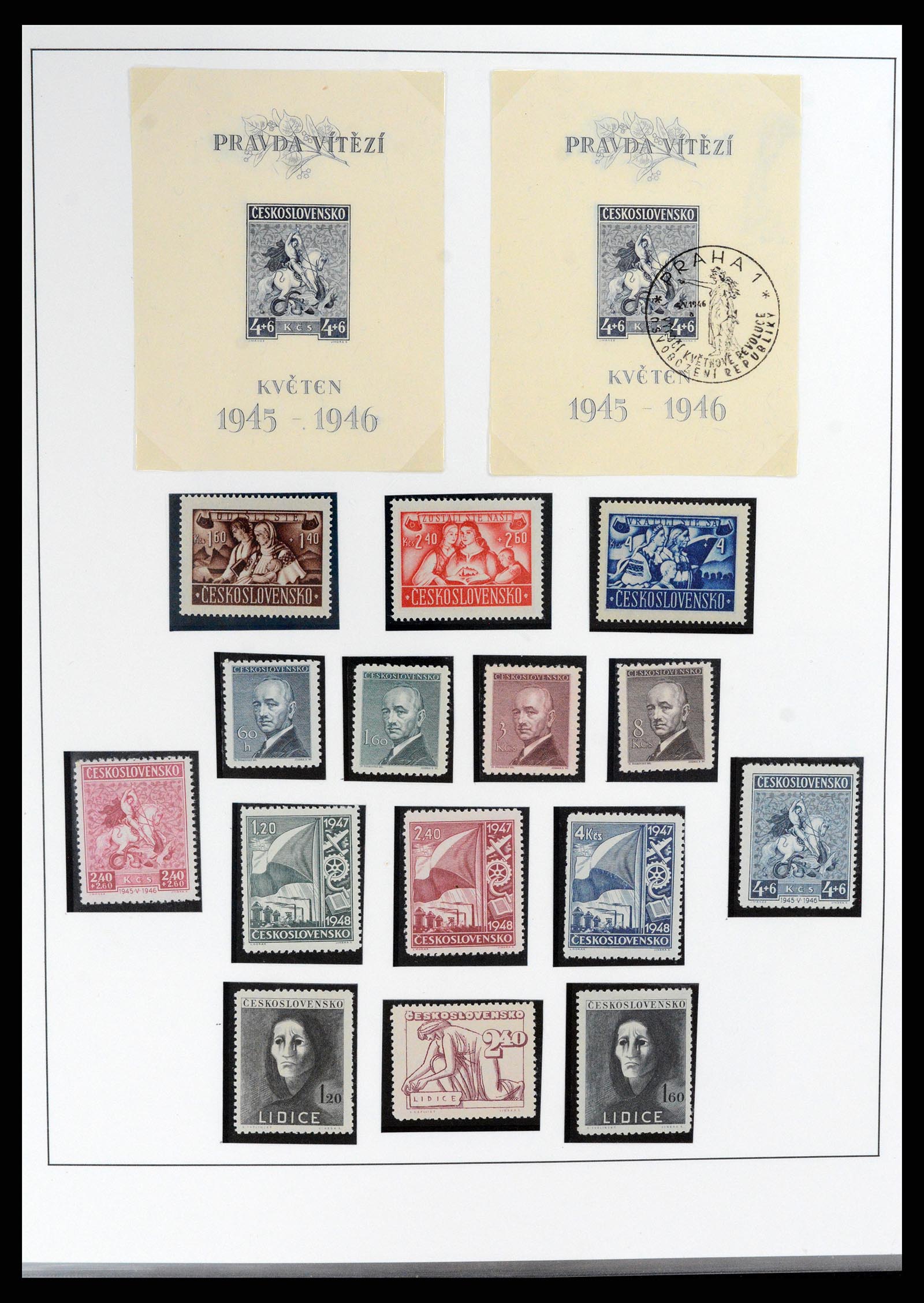 37725 065 - Postzegelverzameling 37725 Tsjechoslowakije/Slowakije/Tsjechie 1918-2