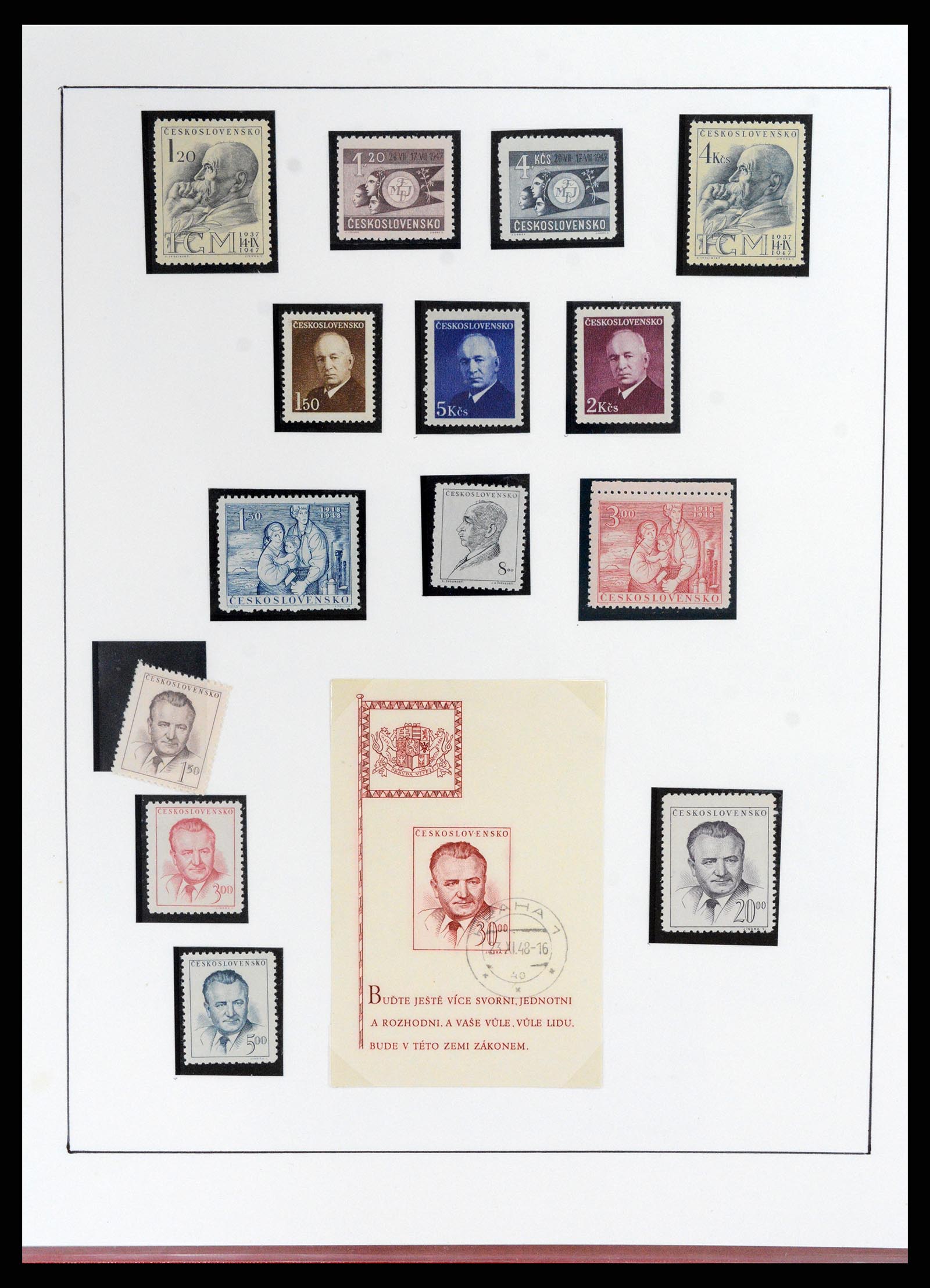 37725 066 - Postzegelverzameling 37725 Tsjechoslowakije/Slowakije/Tsjechie 1918-2