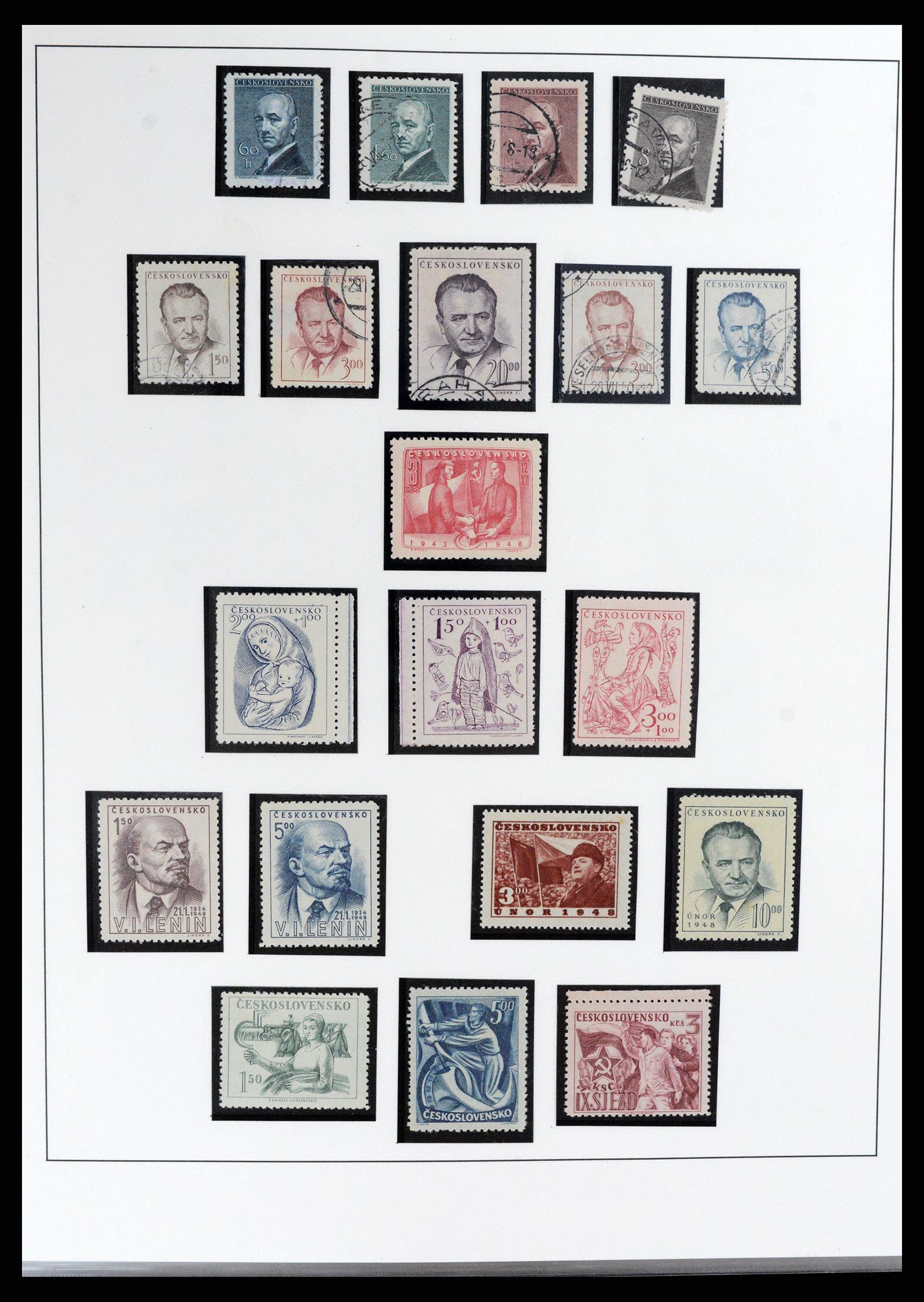 37725 067 - Postzegelverzameling 37725 Tsjechoslowakije/Slowakije/Tsjechie 1918-2