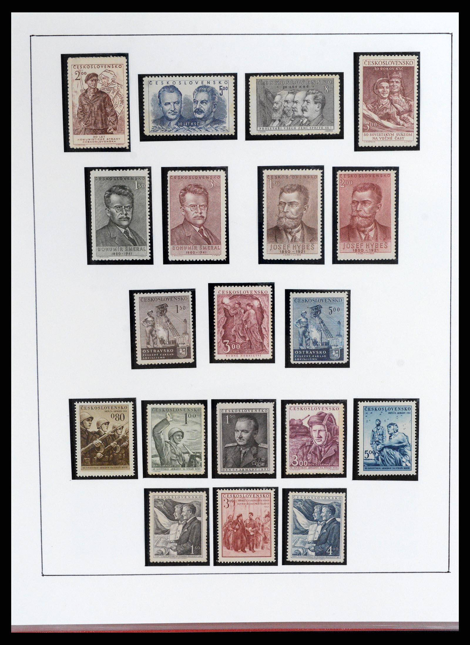 37725 070 - Postzegelverzameling 37725 Tsjechoslowakije/Slowakije/Tsjechie 1918-2