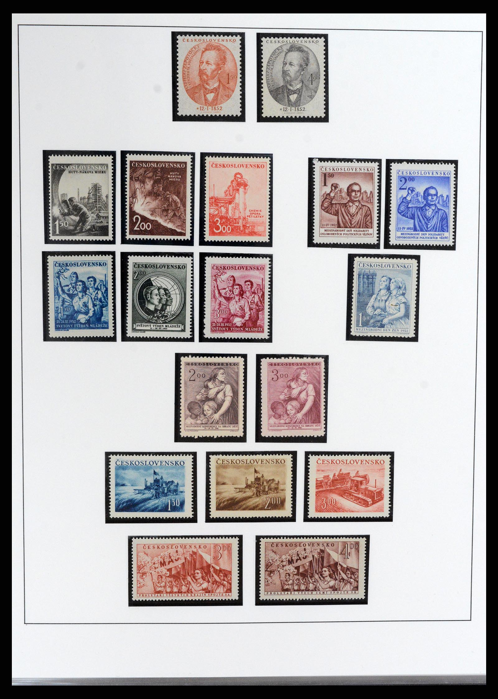 37725 071 - Postzegelverzameling 37725 Tsjechoslowakije/Slowakije/Tsjechie 1918-2
