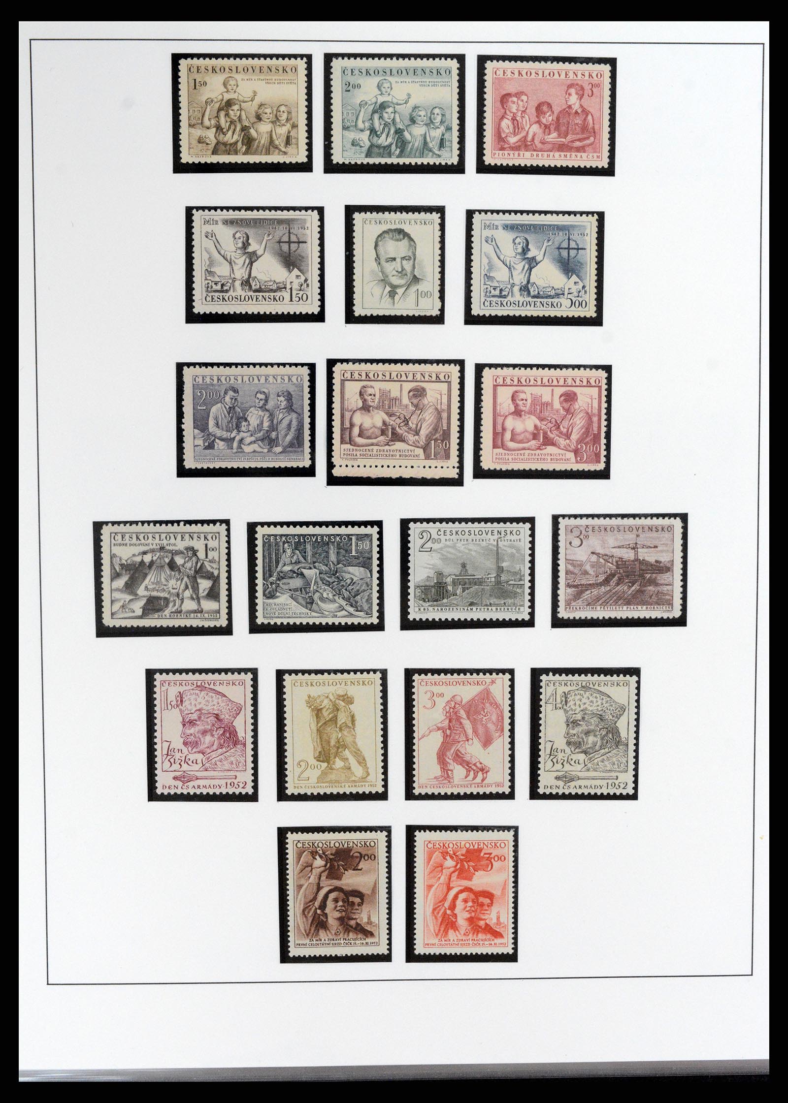 37725 073 - Postzegelverzameling 37725 Tsjechoslowakije/Slowakije/Tsjechie 1918-2
