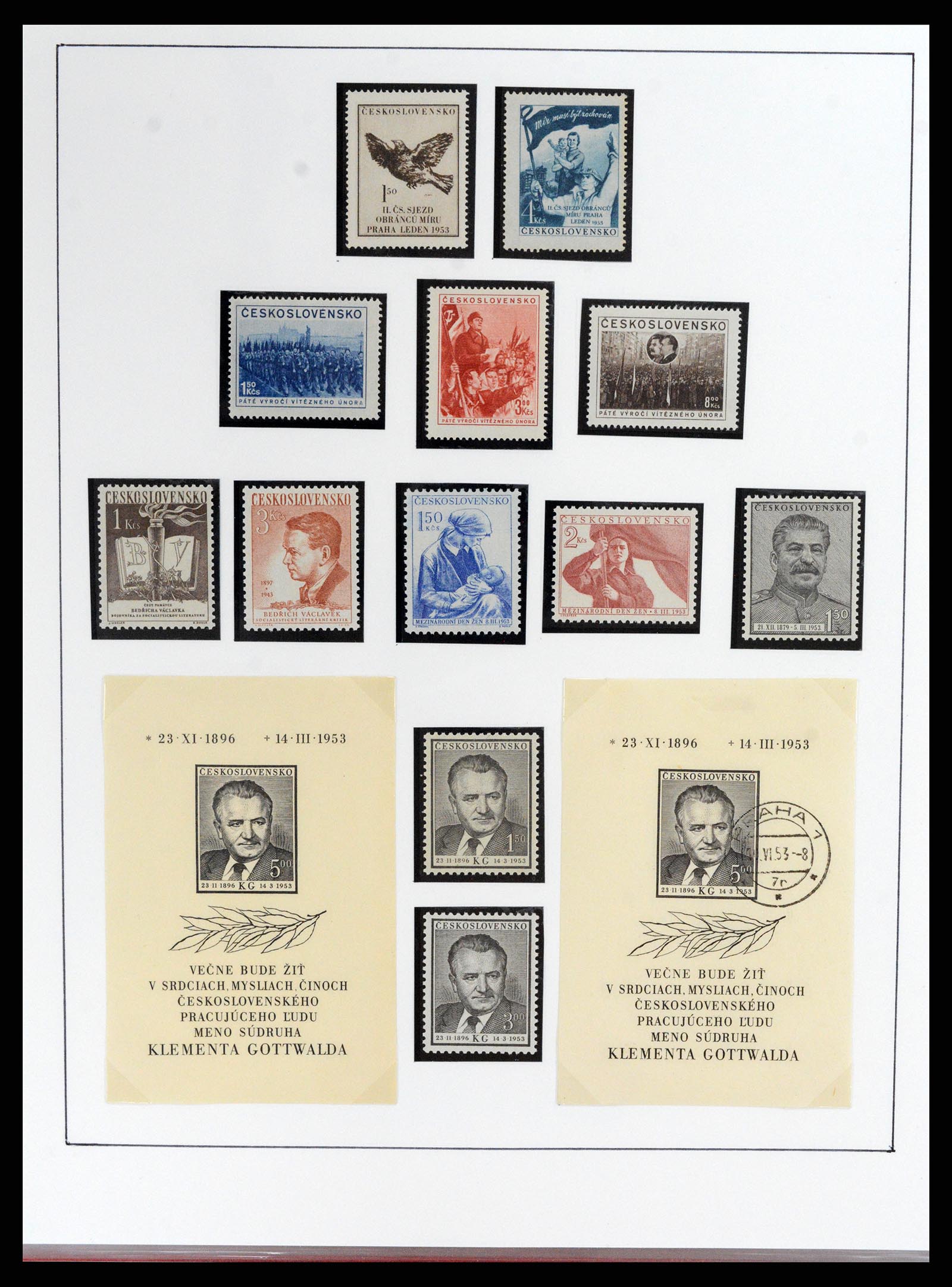 37725 074 - Postzegelverzameling 37725 Tsjechoslowakije/Slowakije/Tsjechie 1918-2