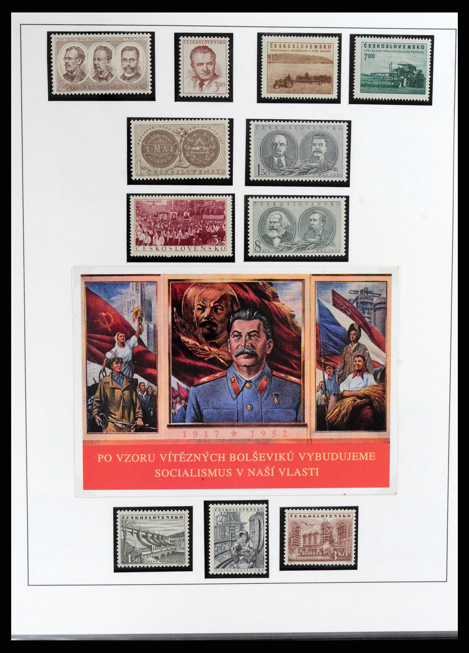 37725 075 - Postzegelverzameling 37725 Tsjechoslowakije/Slowakije/Tsjechie 1918-2