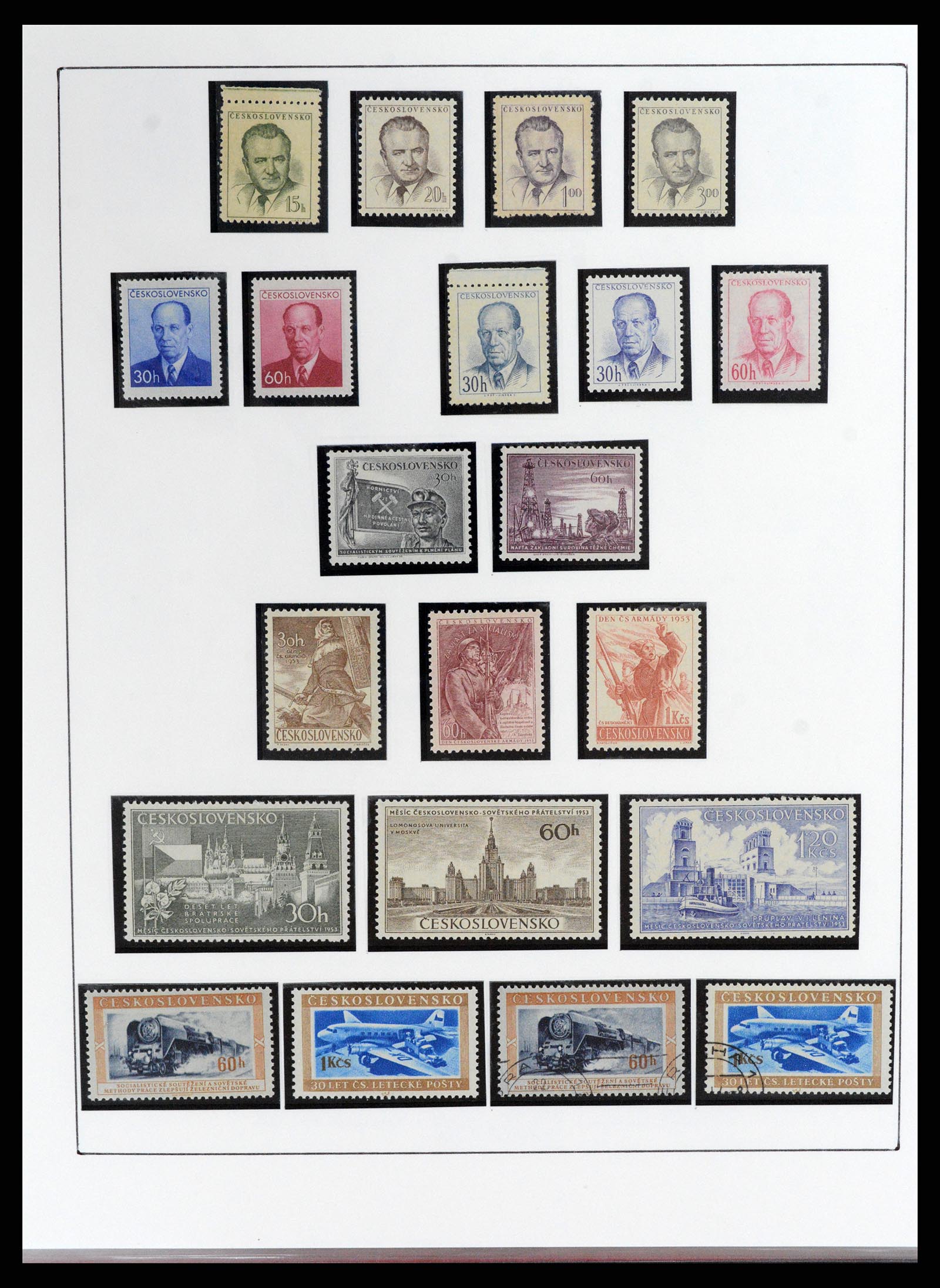37725 076 - Postzegelverzameling 37725 Tsjechoslowakije/Slowakije/Tsjechie 1918-2