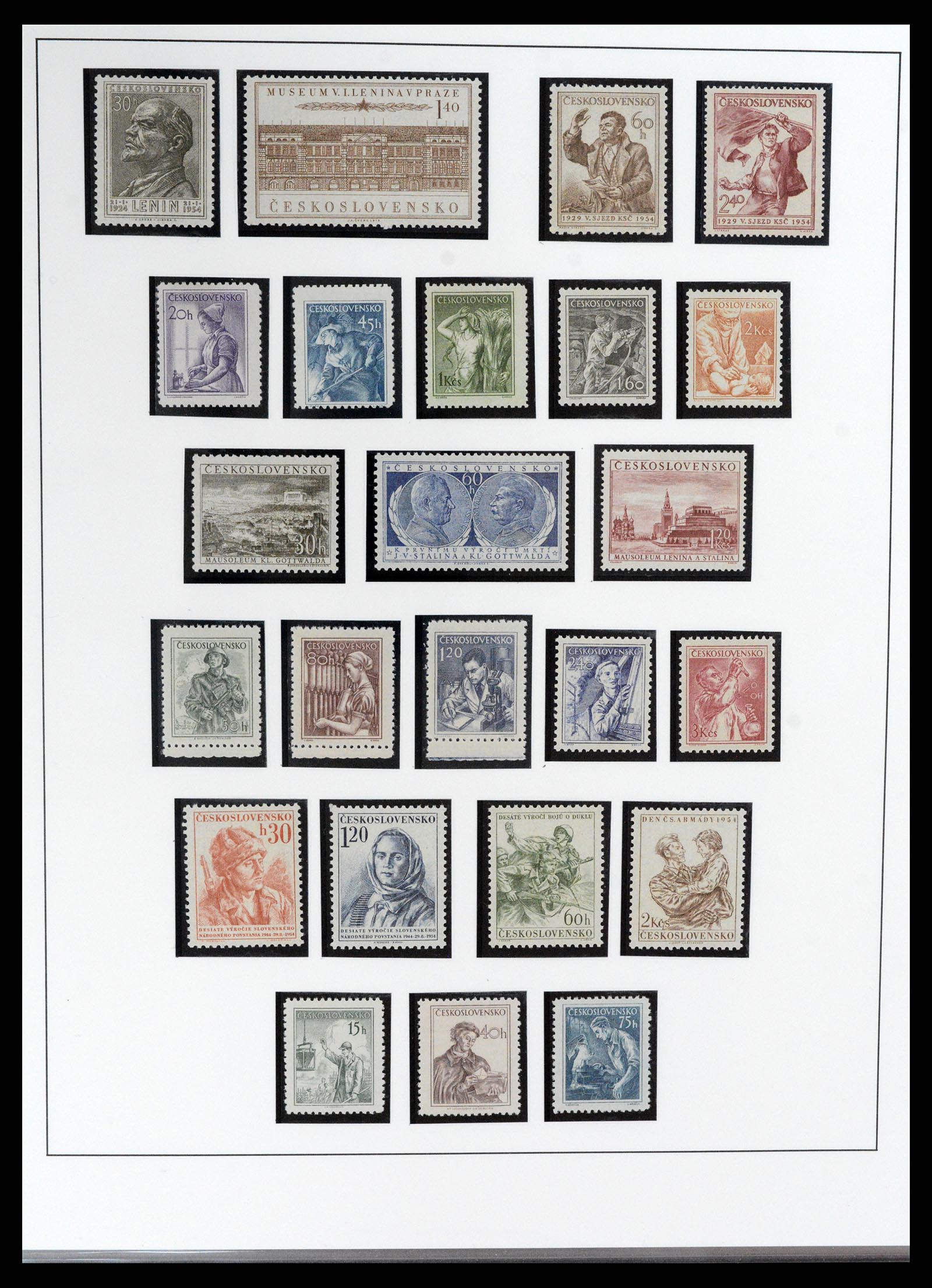 37725 077 - Postzegelverzameling 37725 Tsjechoslowakije/Slowakije/Tsjechie 1918-2