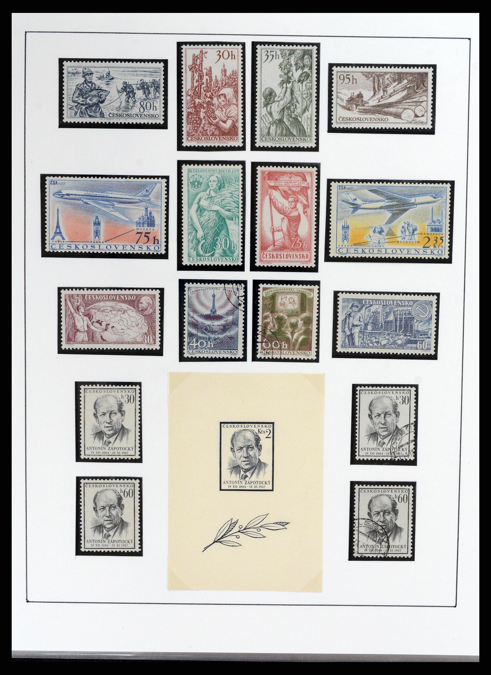 37725 080 - Postzegelverzameling 37725 Tsjechoslowakije/Slowakije/Tsjechie 1918-2