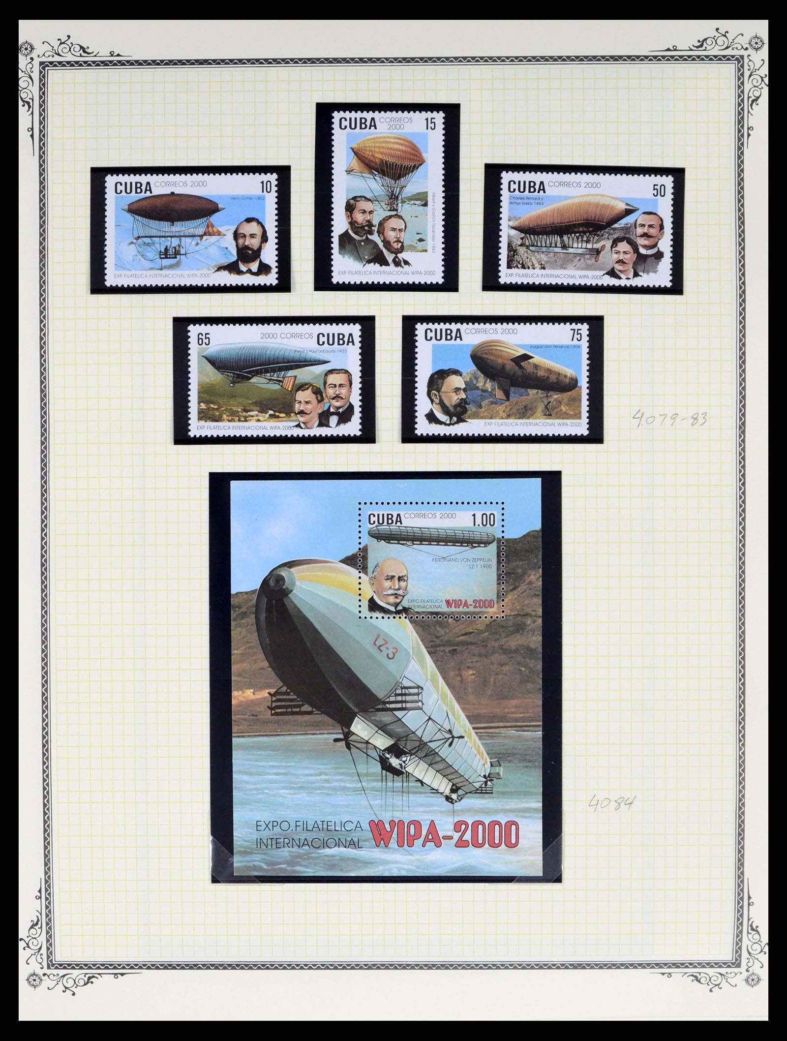37728 084 - Postzegelverzameling 37728 Motief luchtpost 1930-2000.