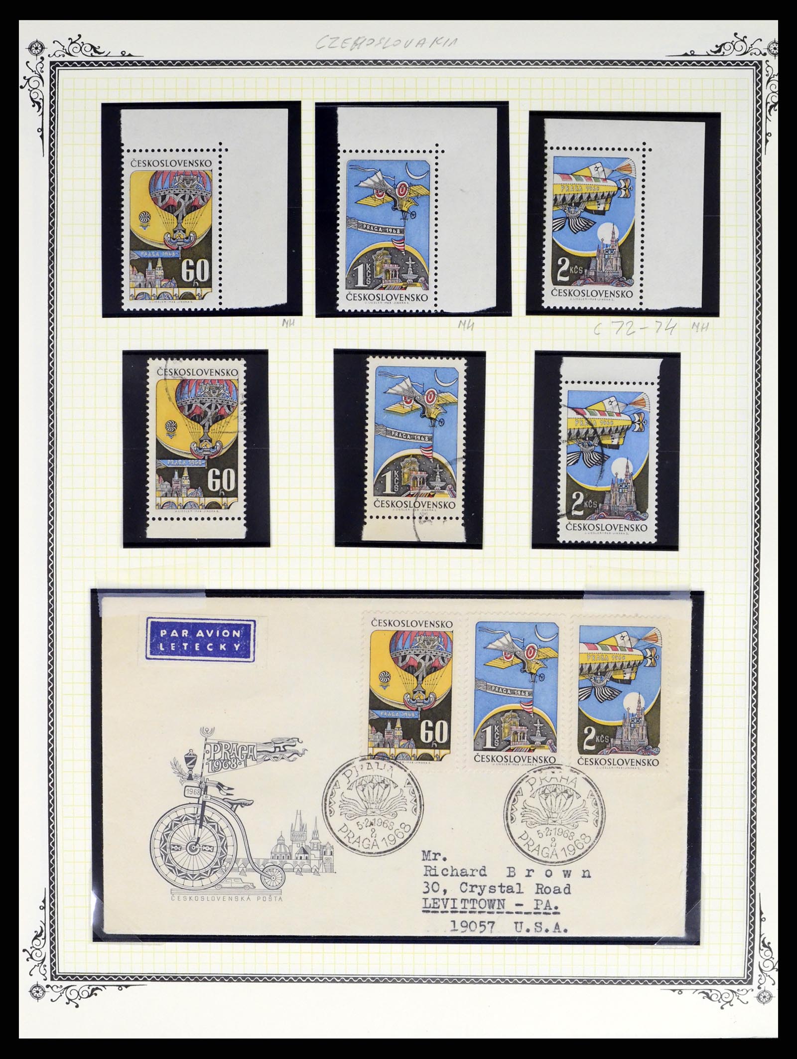 37728 087 - Postzegelverzameling 37728 Motief luchtpost 1930-2000.