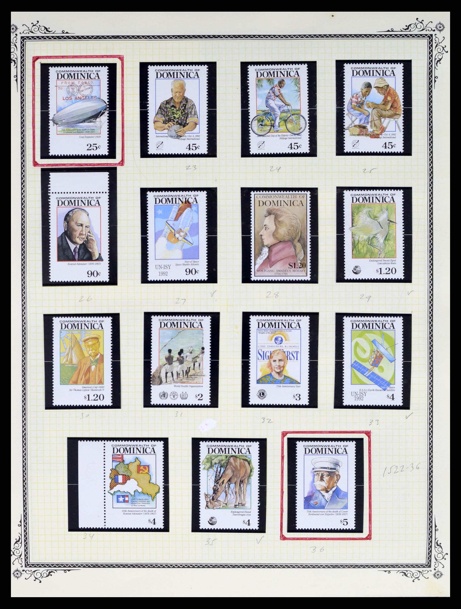 37728 089 - Postzegelverzameling 37728 Motief luchtpost 1930-2000.