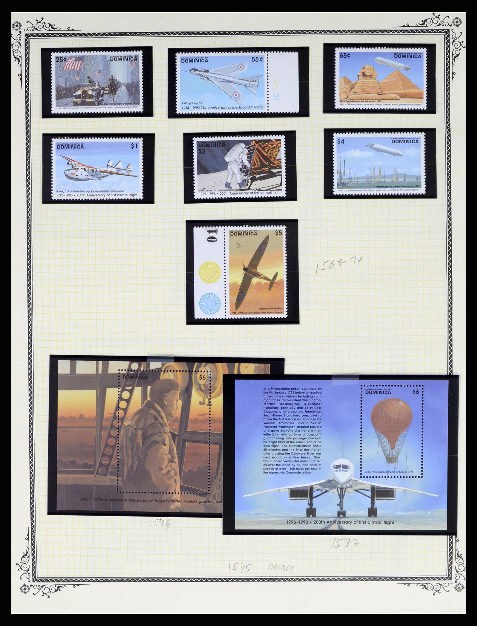 37728 091 - Postzegelverzameling 37728 Motief luchtpost 1930-2000.