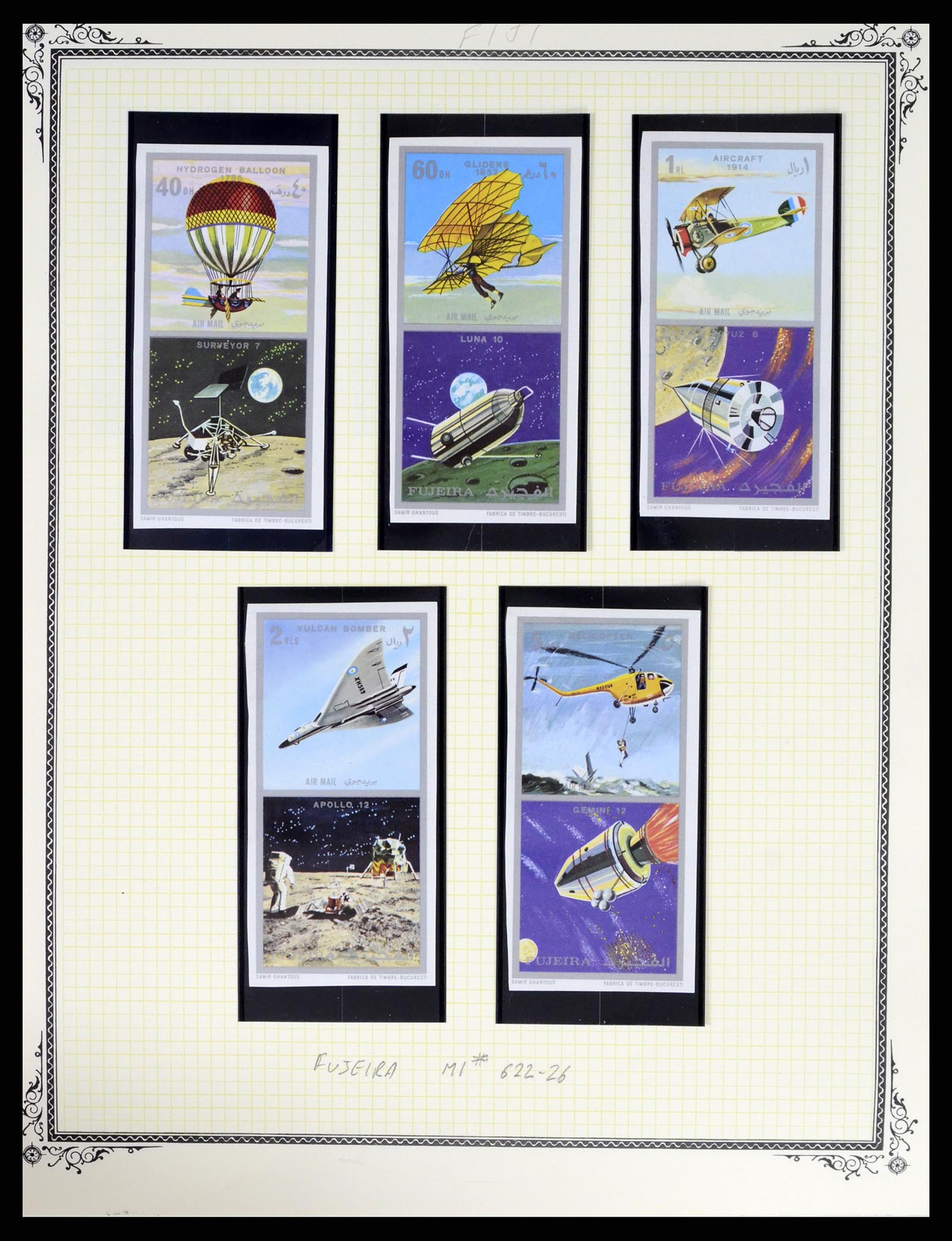 37728 096 - Postzegelverzameling 37728 Motief luchtpost 1930-2000.