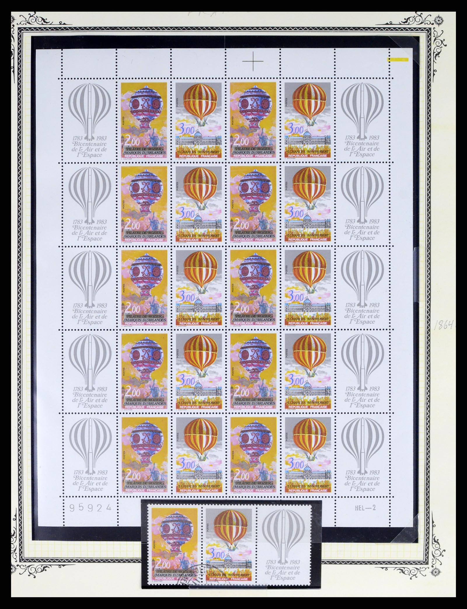 37728 098 - Postzegelverzameling 37728 Motief luchtpost 1930-2000.
