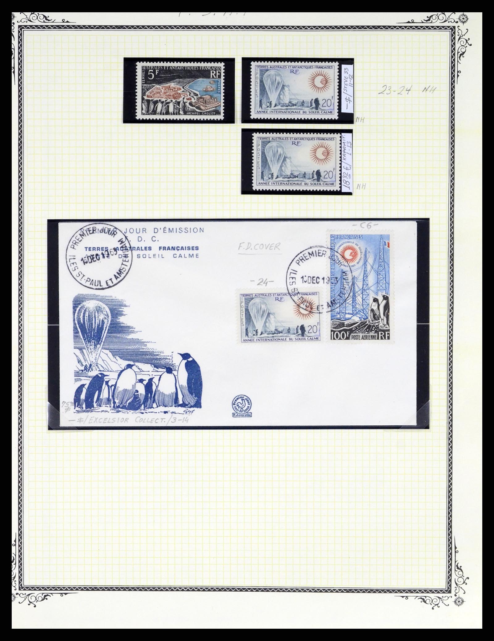37728 104 - Postzegelverzameling 37728 Motief luchtpost 1930-2000.