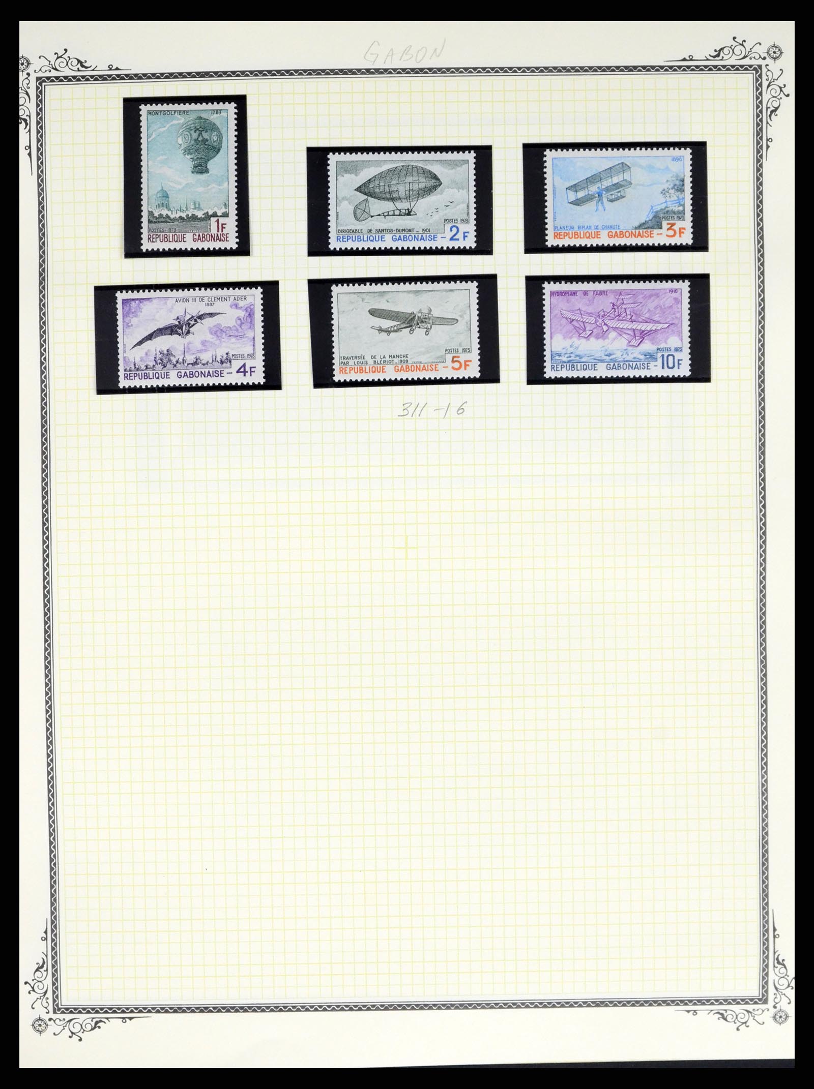 37728 116 - Postzegelverzameling 37728 Motief luchtpost 1930-2000.