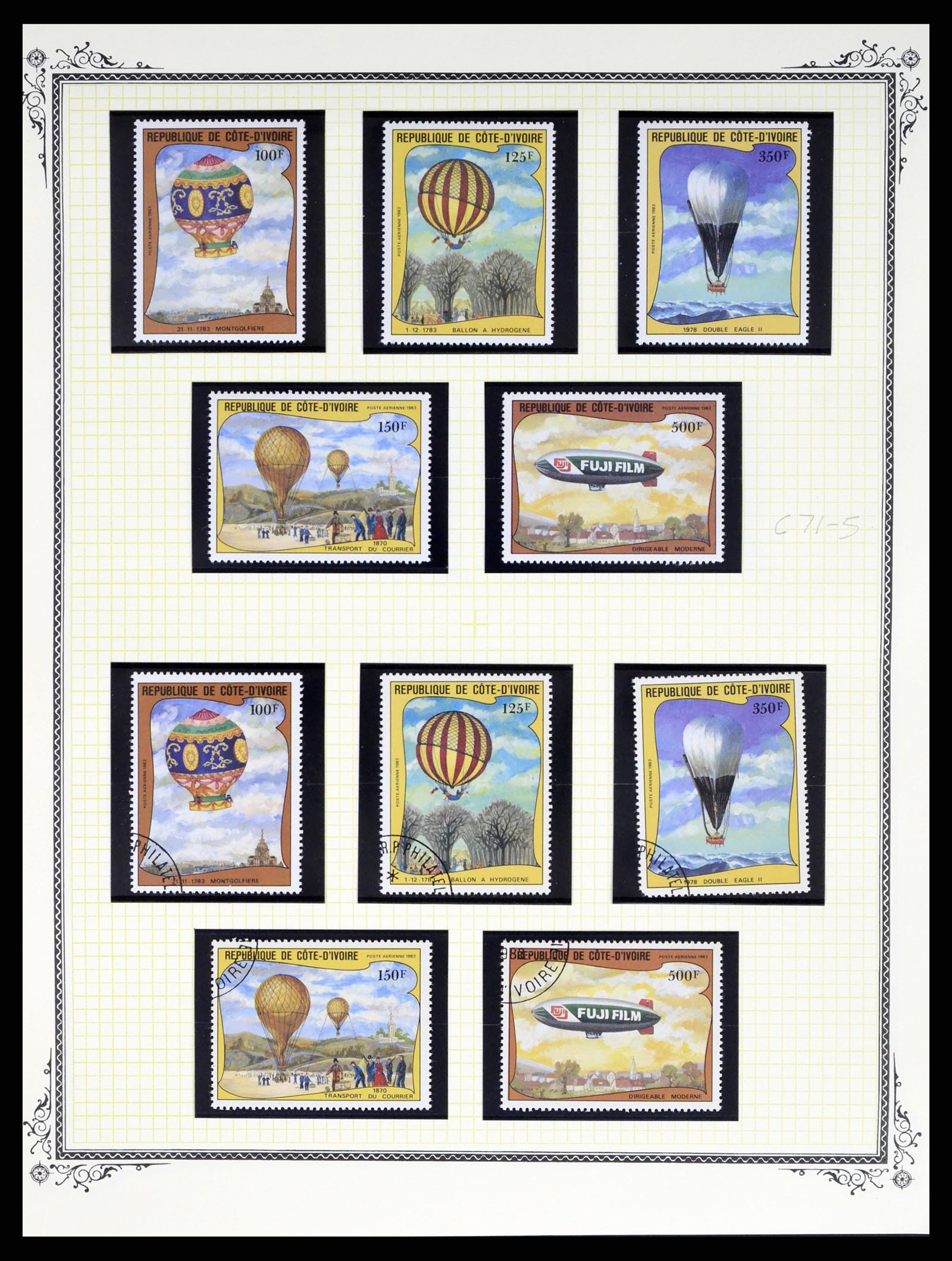 37728 169 - Postzegelverzameling 37728 Motief luchtpost 1930-2000.