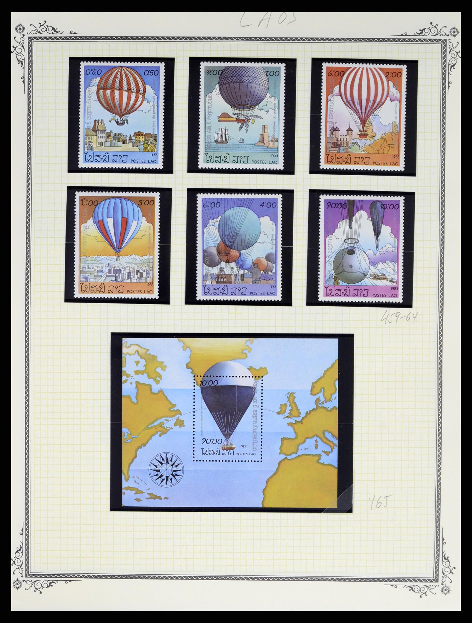 37728 189 - Postzegelverzameling 37728 Motief luchtpost 1930-2000.
