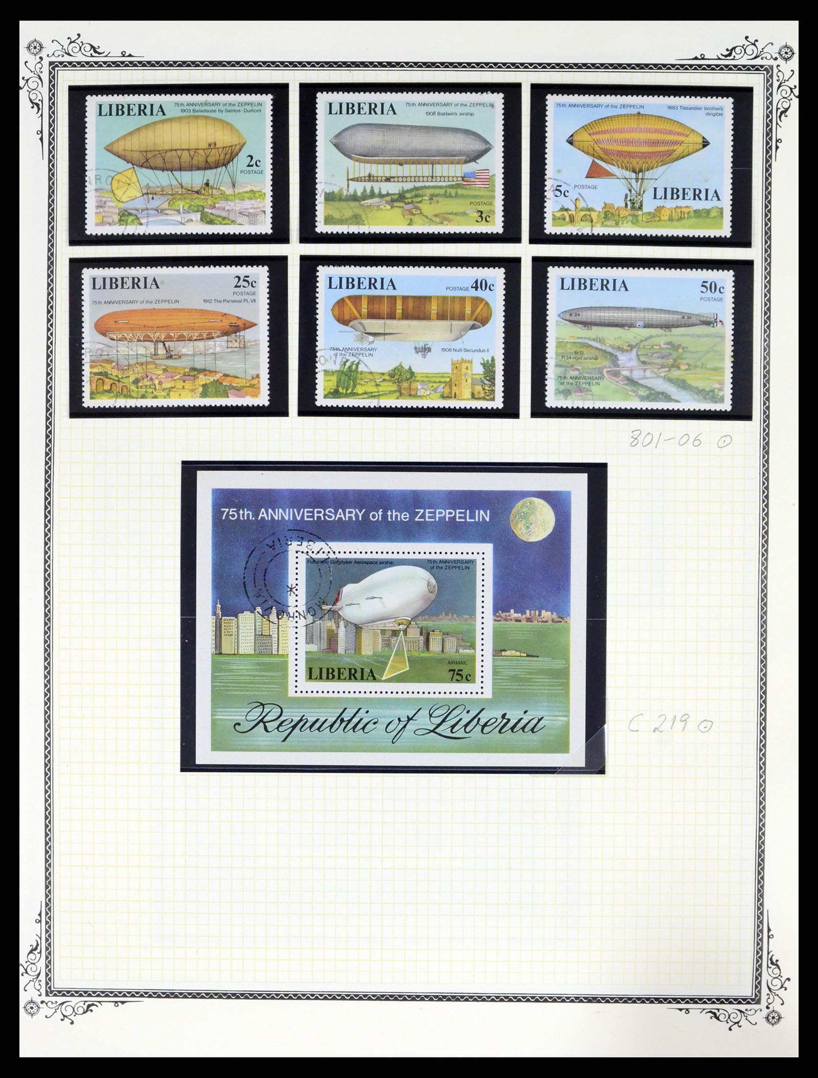 37728 190 - Postzegelverzameling 37728 Motief luchtpost 1930-2000.