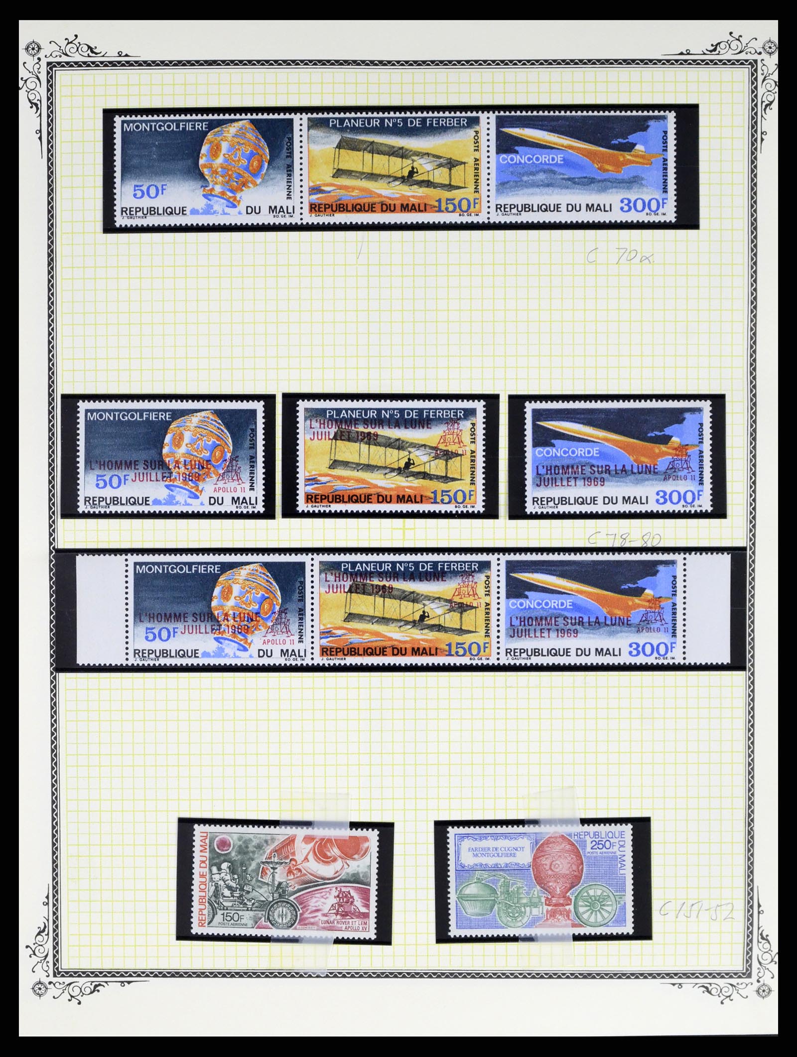 37728 203 - Postzegelverzameling 37728 Motief luchtpost 1930-2000.