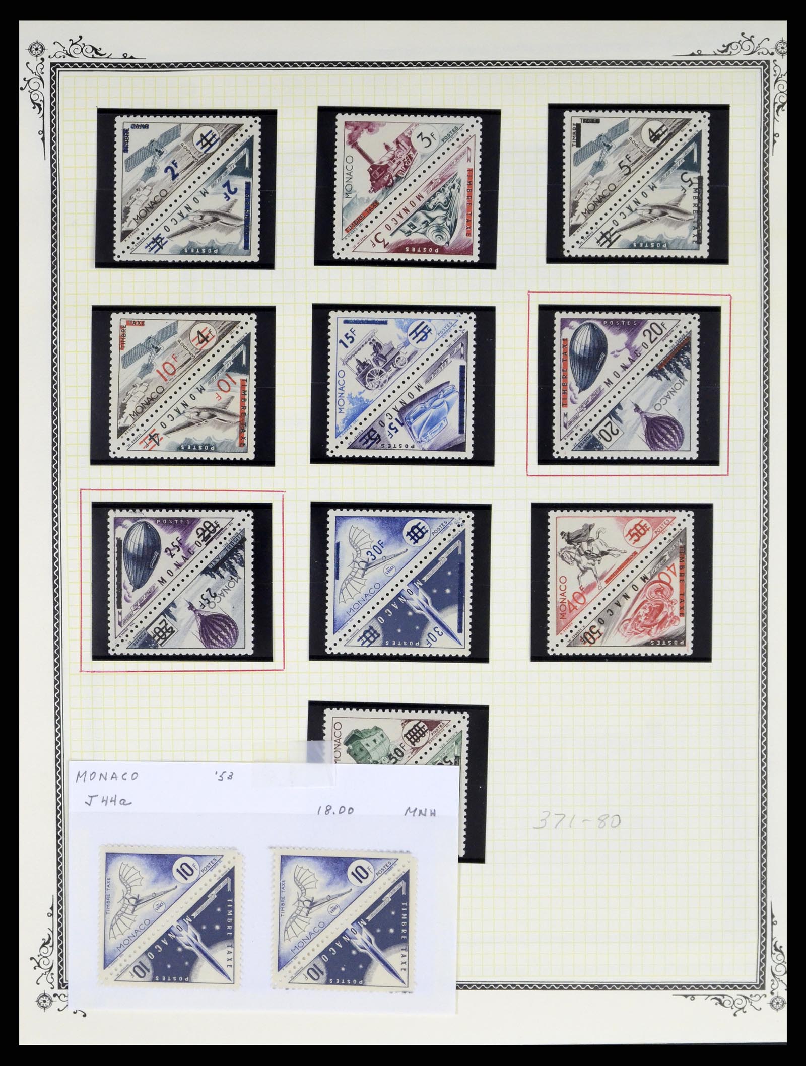 37728 216 - Postzegelverzameling 37728 Motief luchtpost 1930-2000.