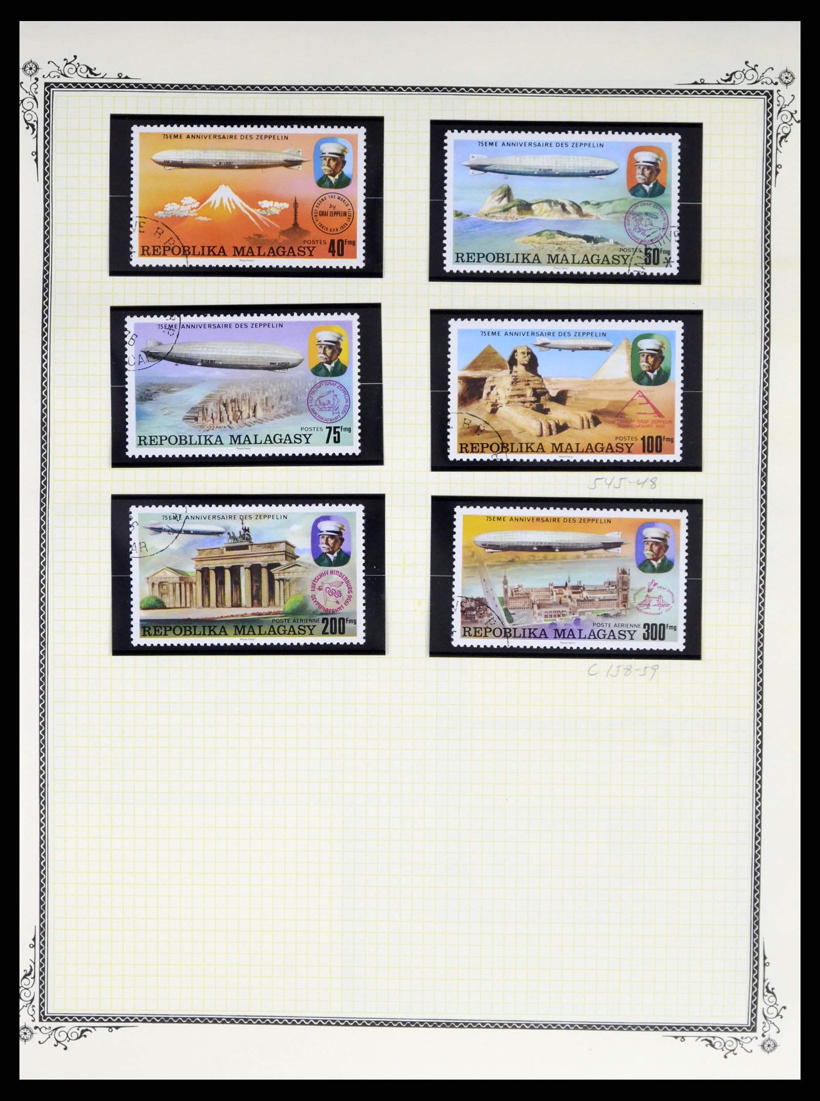 37728 222 - Postzegelverzameling 37728 Motief luchtpost 1930-2000.