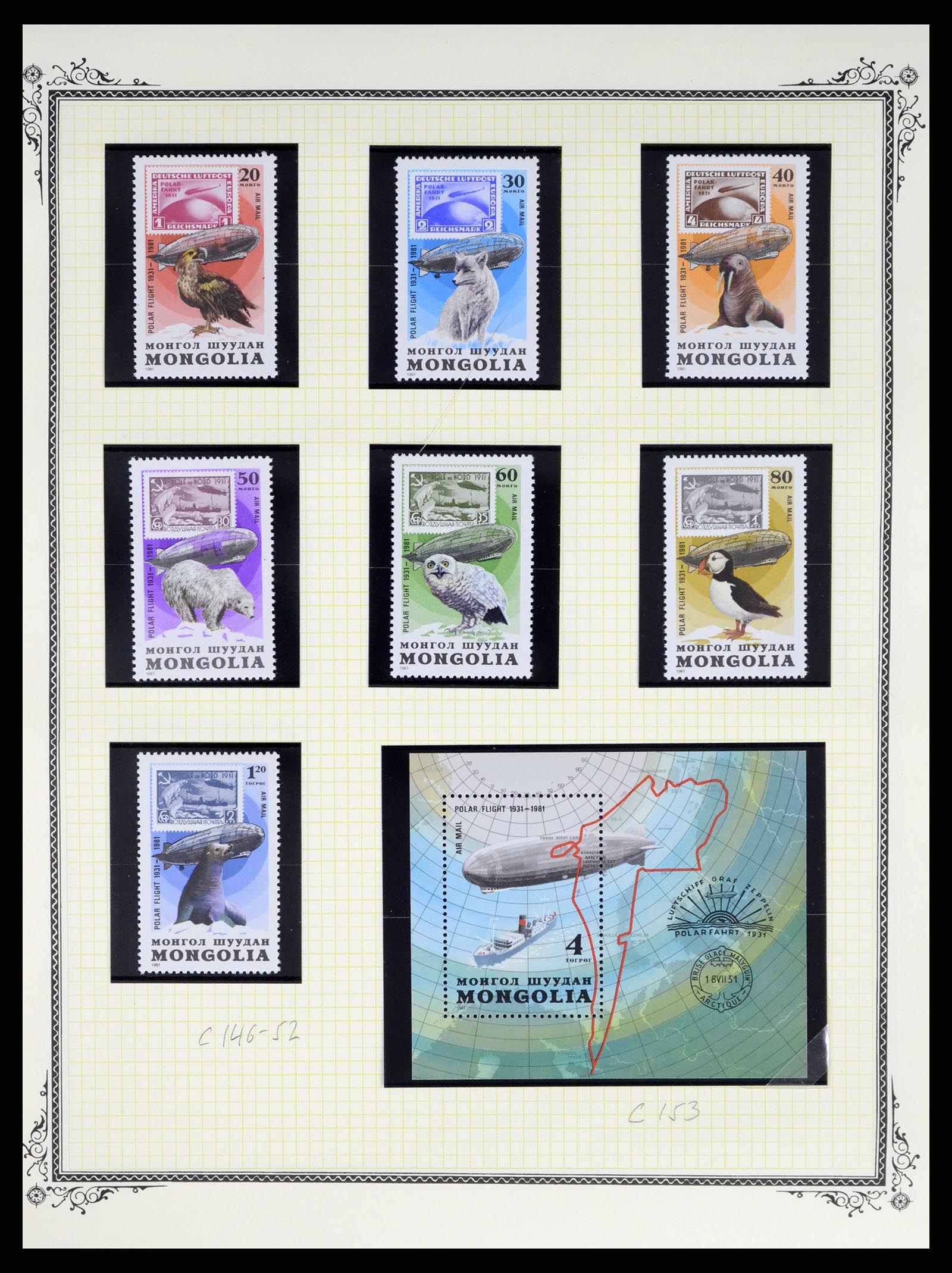 37728 227 - Postzegelverzameling 37728 Motief luchtpost 1930-2000.