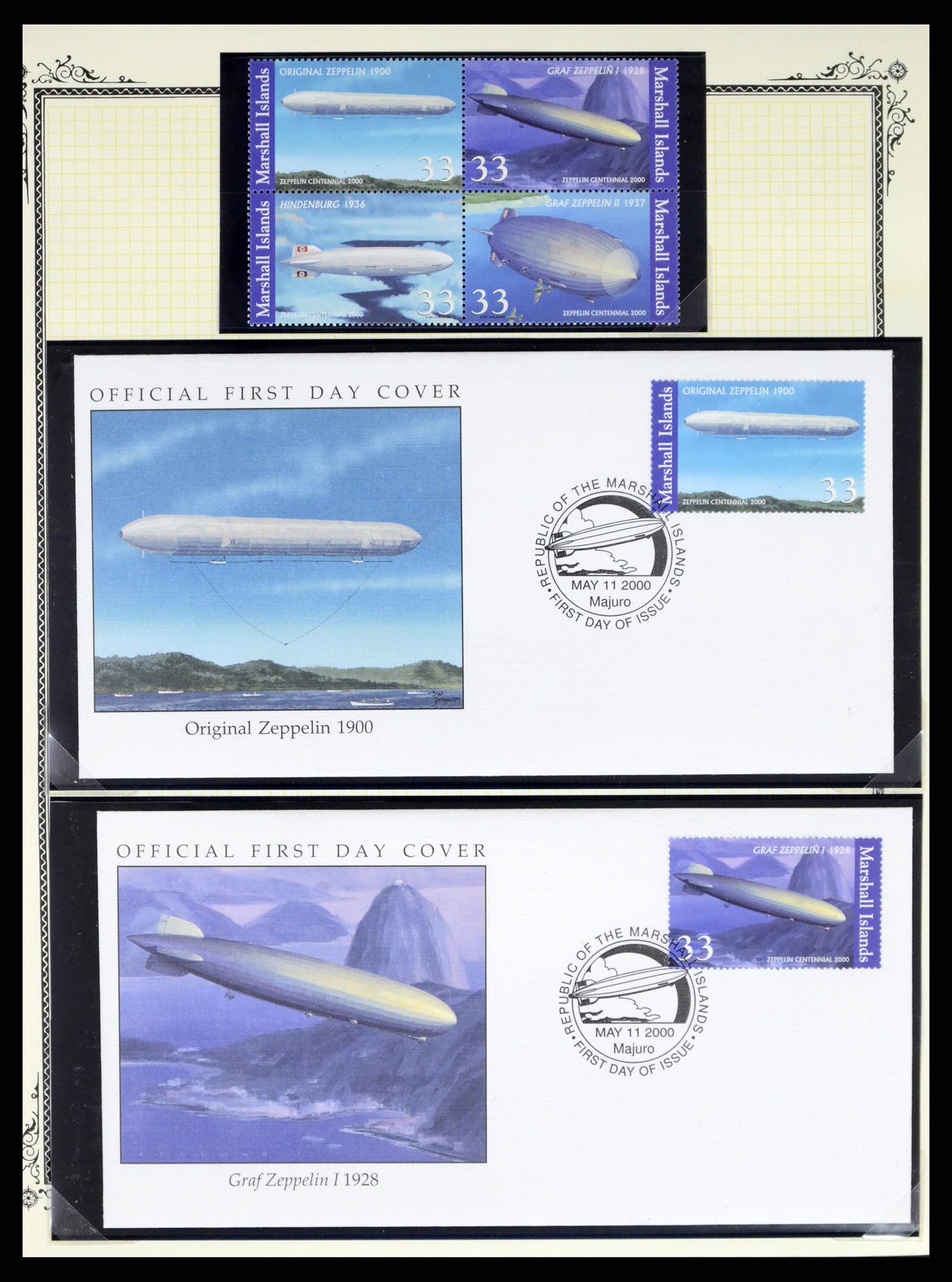 37728 238 - Postzegelverzameling 37728 Motief luchtpost 1930-2000.