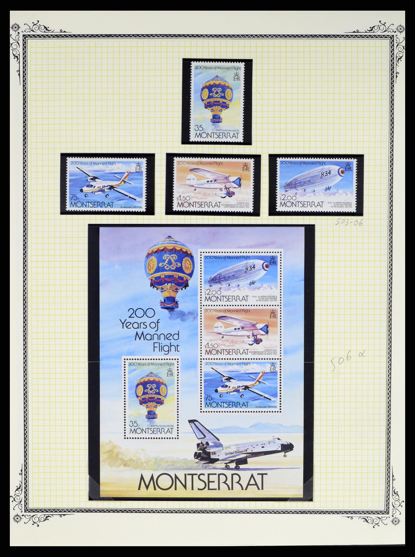 37728 240 - Postzegelverzameling 37728 Motief luchtpost 1930-2000.