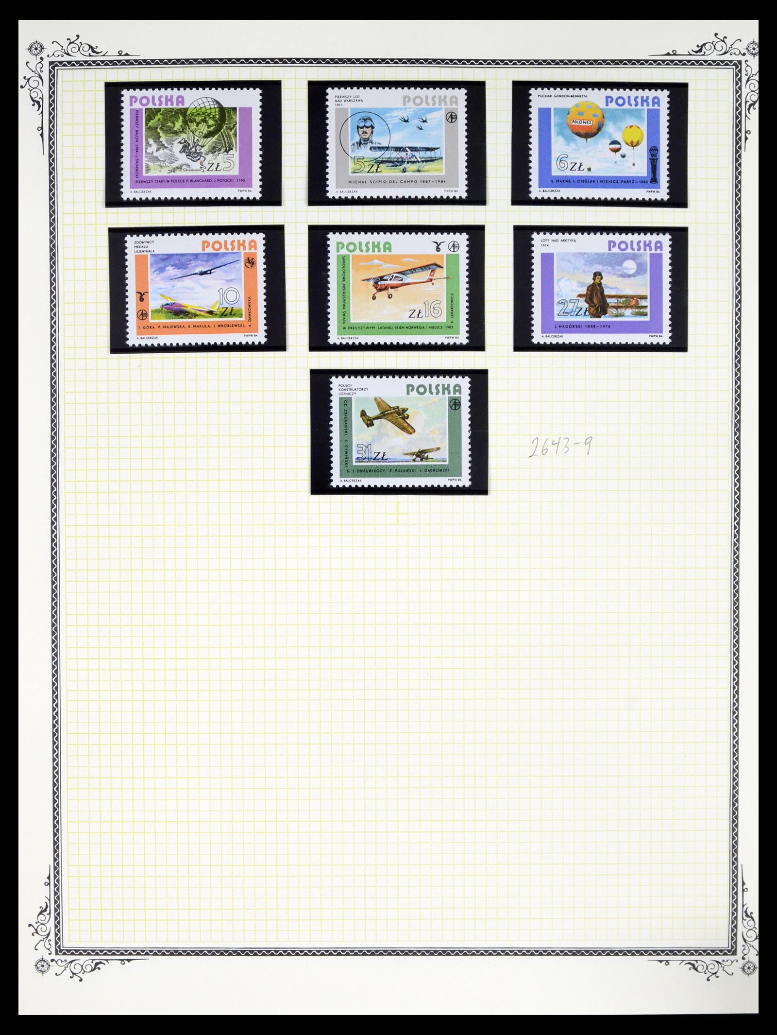 37728 263 - Postzegelverzameling 37728 Motief luchtpost 1930-2000.