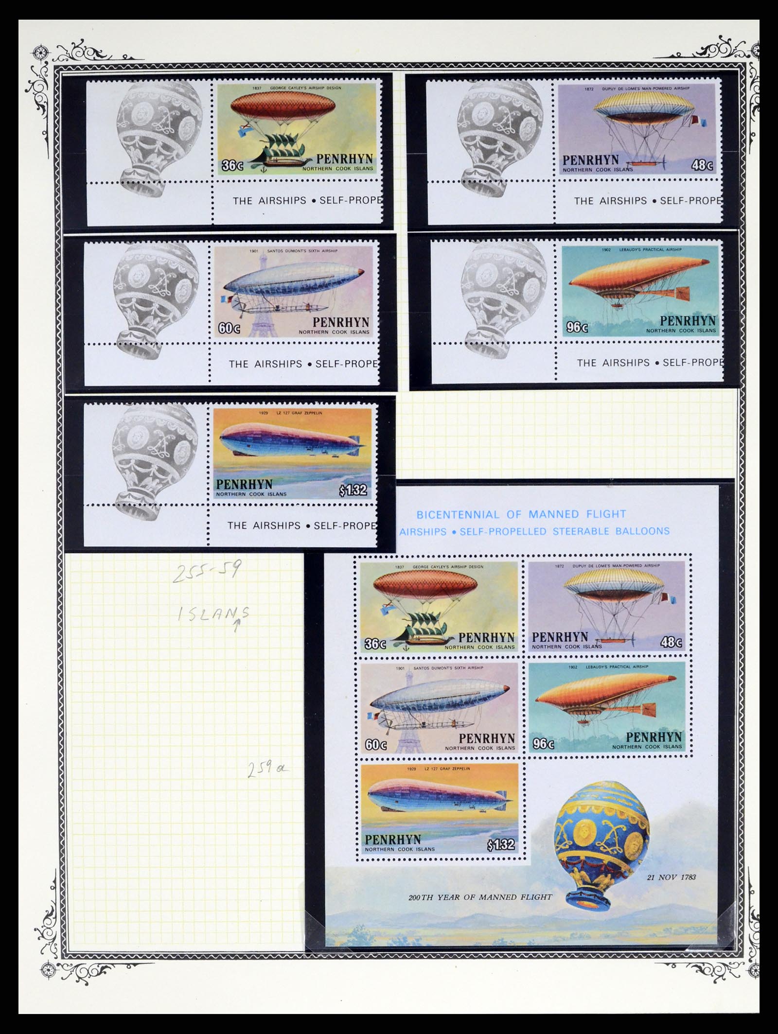 37728 266 - Postzegelverzameling 37728 Motief luchtpost 1930-2000.