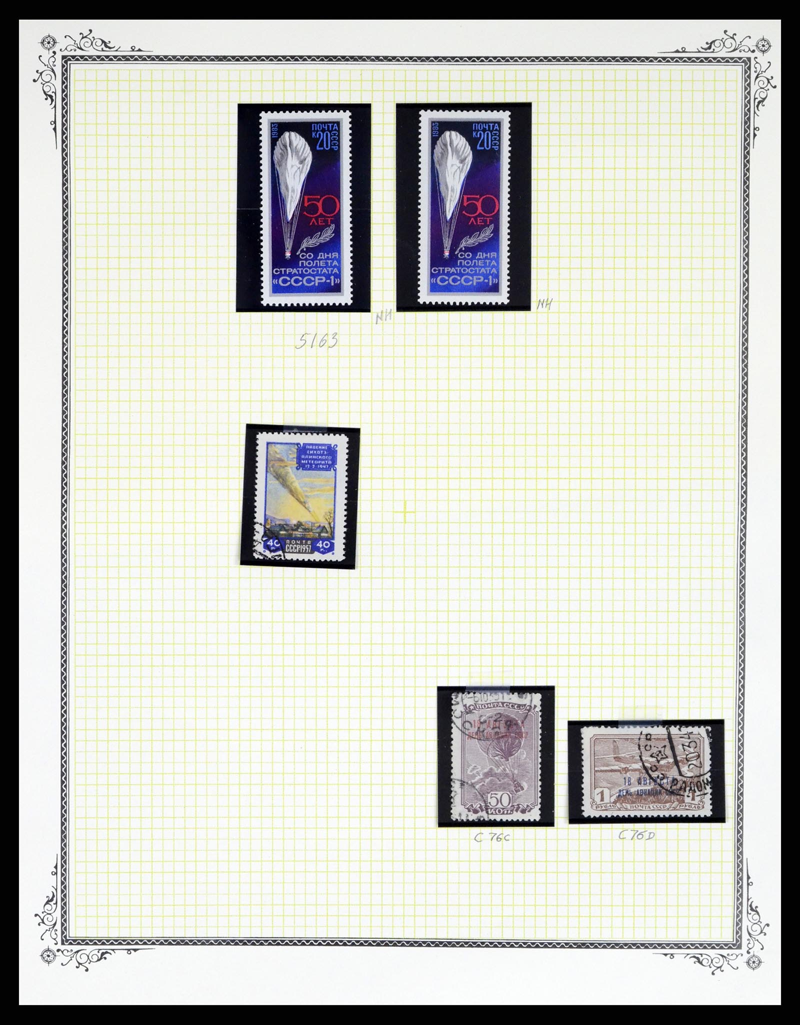 37728 283 - Postzegelverzameling 37728 Motief luchtpost 1930-2000.
