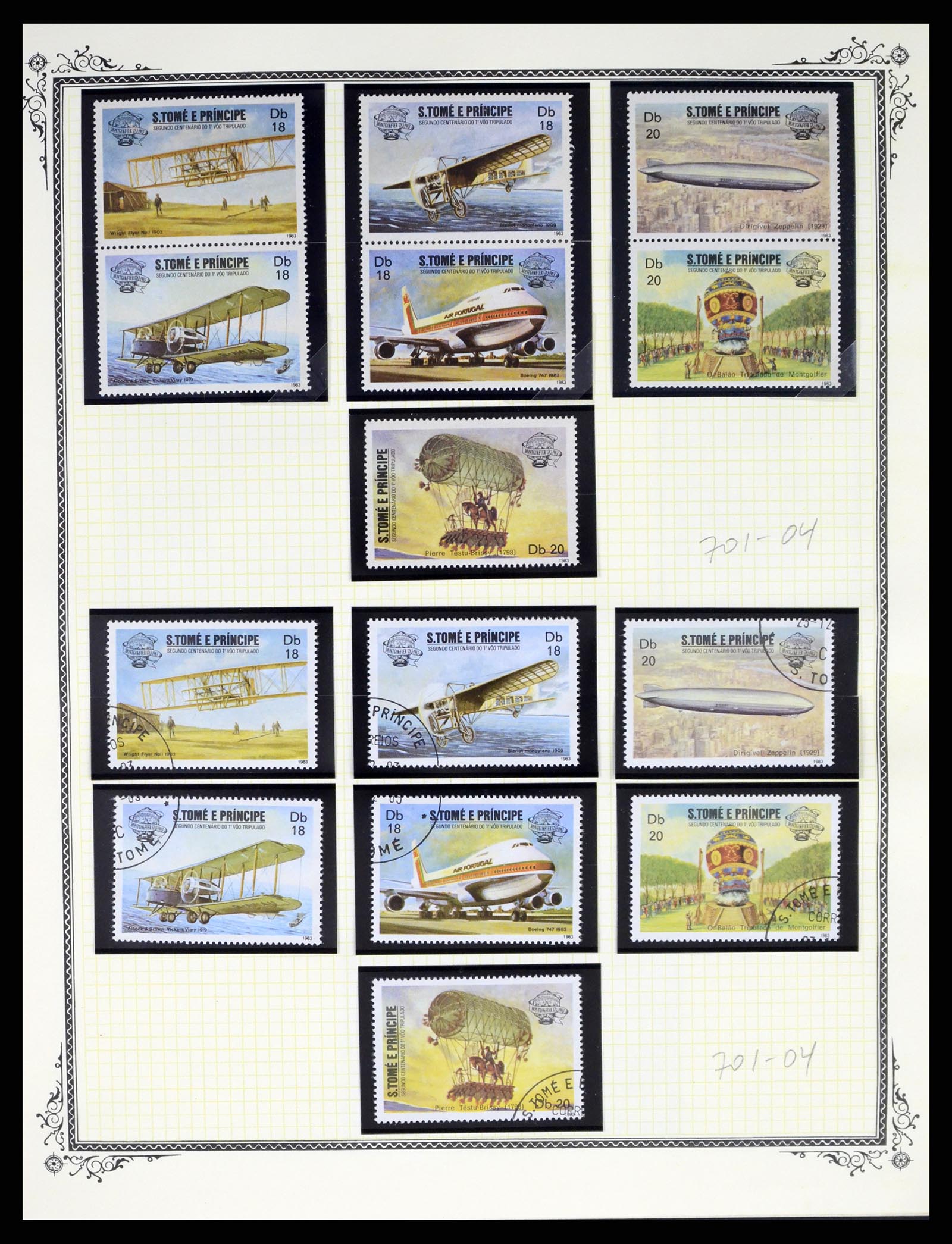37728 285 - Postzegelverzameling 37728 Motief luchtpost 1930-2000.