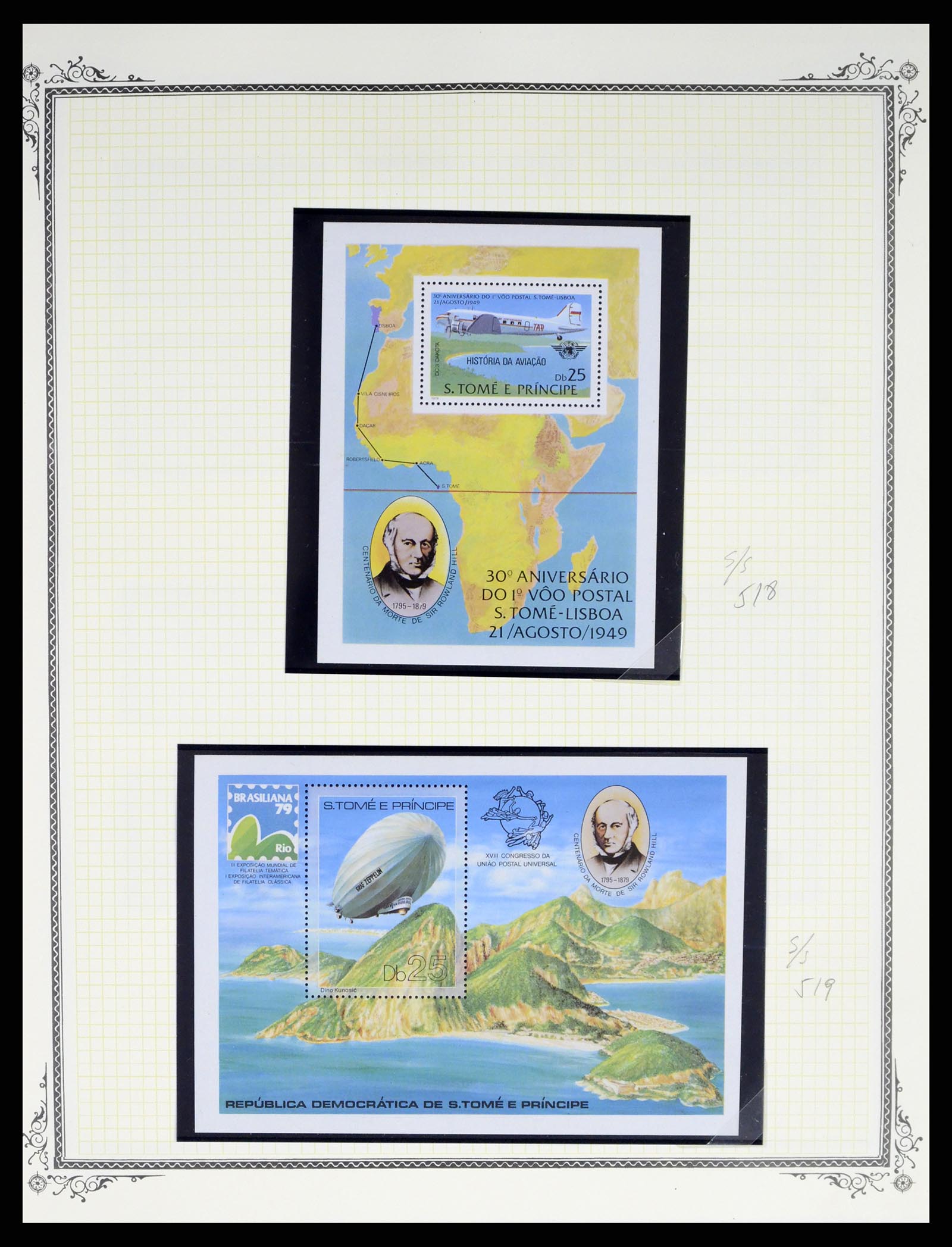 37728 287 - Postzegelverzameling 37728 Motief luchtpost 1930-2000.