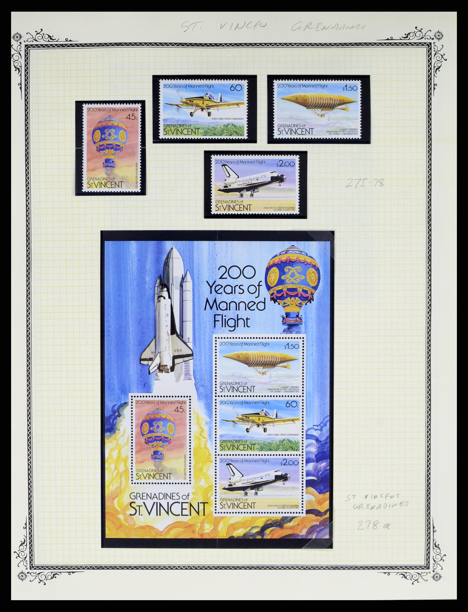 37728 296 - Postzegelverzameling 37728 Motief luchtpost 1930-2000.