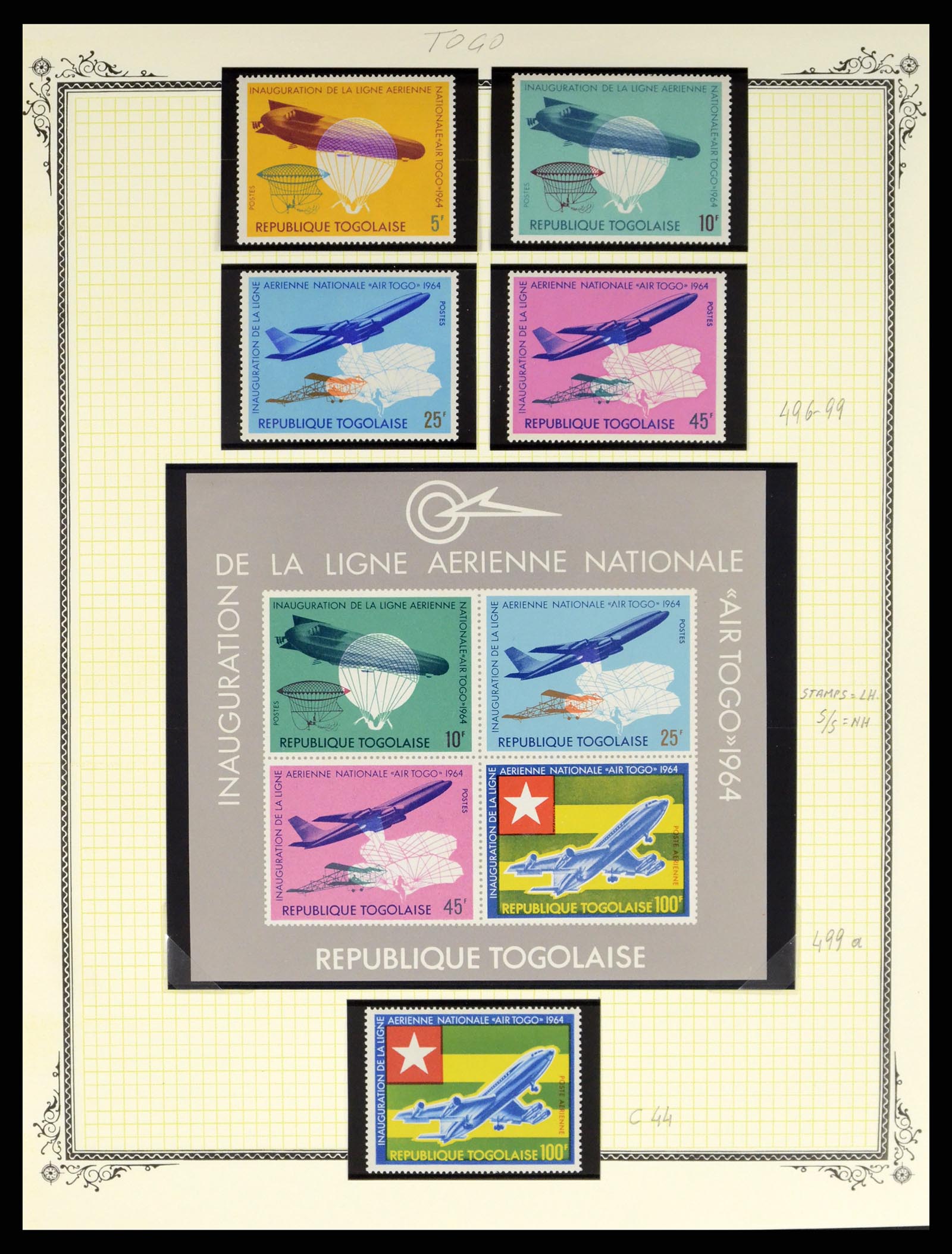 37728 316 - Postzegelverzameling 37728 Motief luchtpost 1930-2000.