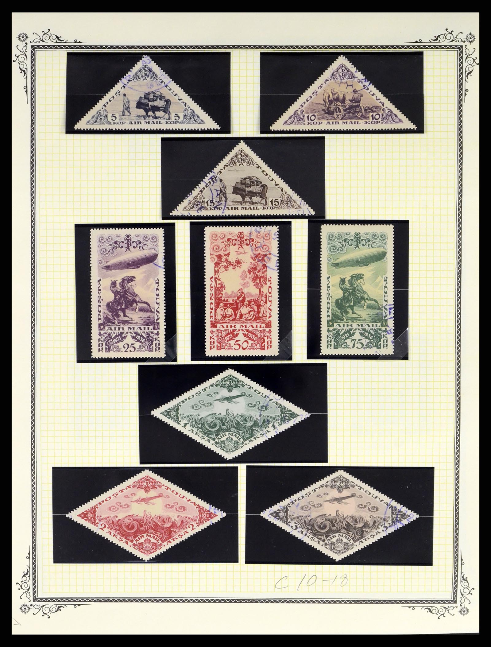 37728 319 - Postzegelverzameling 37728 Motief luchtpost 1930-2000.