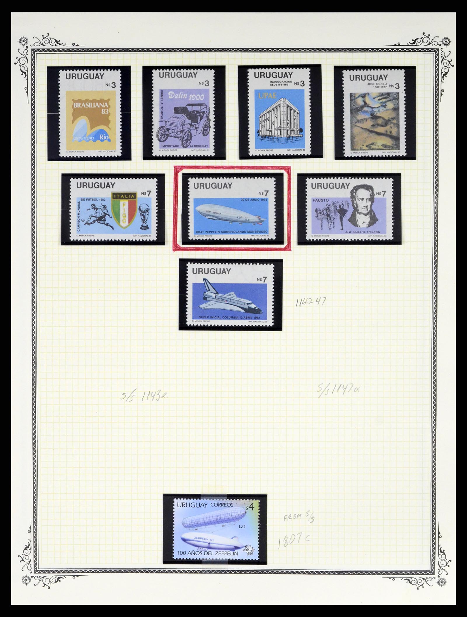 37728 327 - Postzegelverzameling 37728 Motief luchtpost 1930-2000.