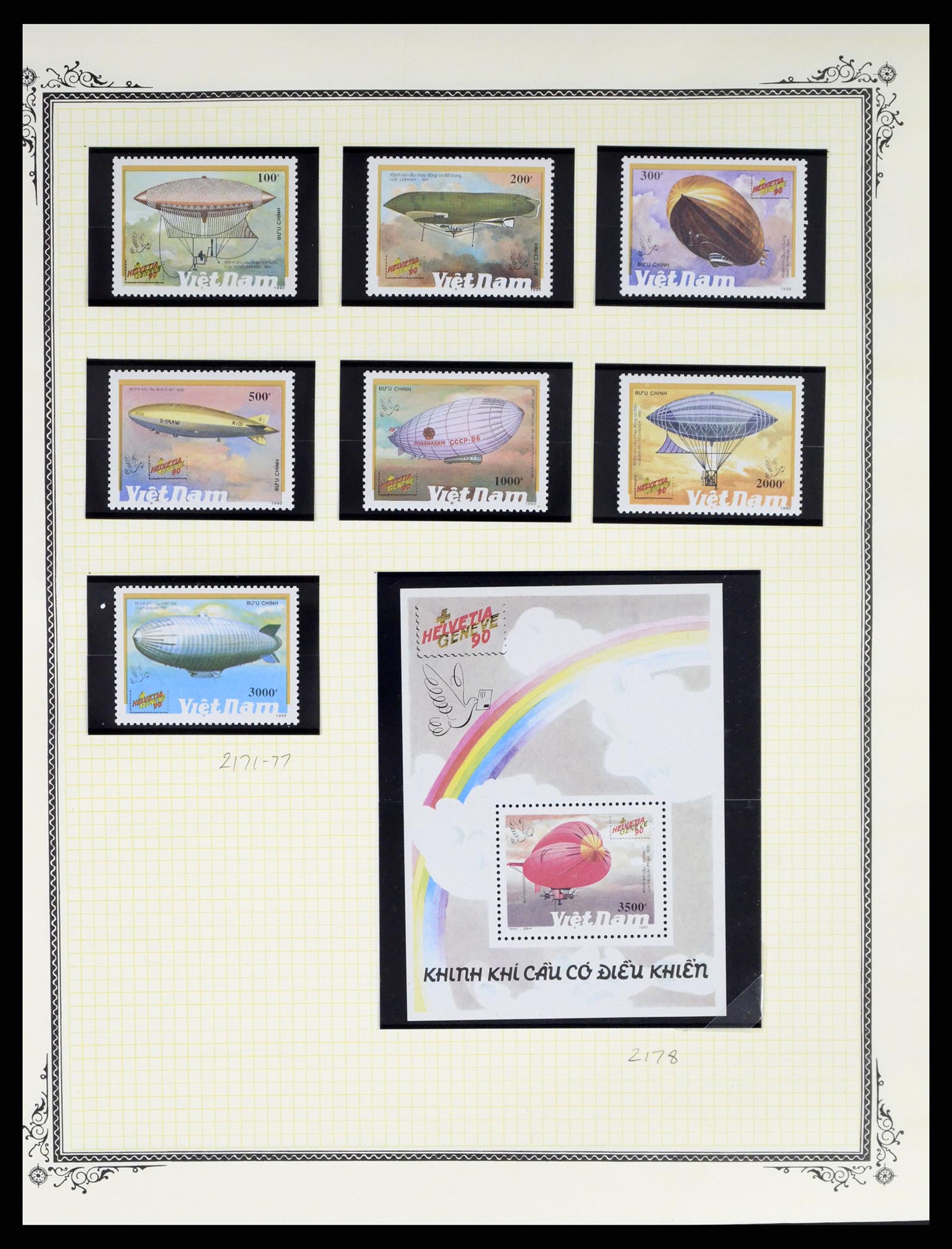 37728 330 - Postzegelverzameling 37728 Motief luchtpost 1930-2000.