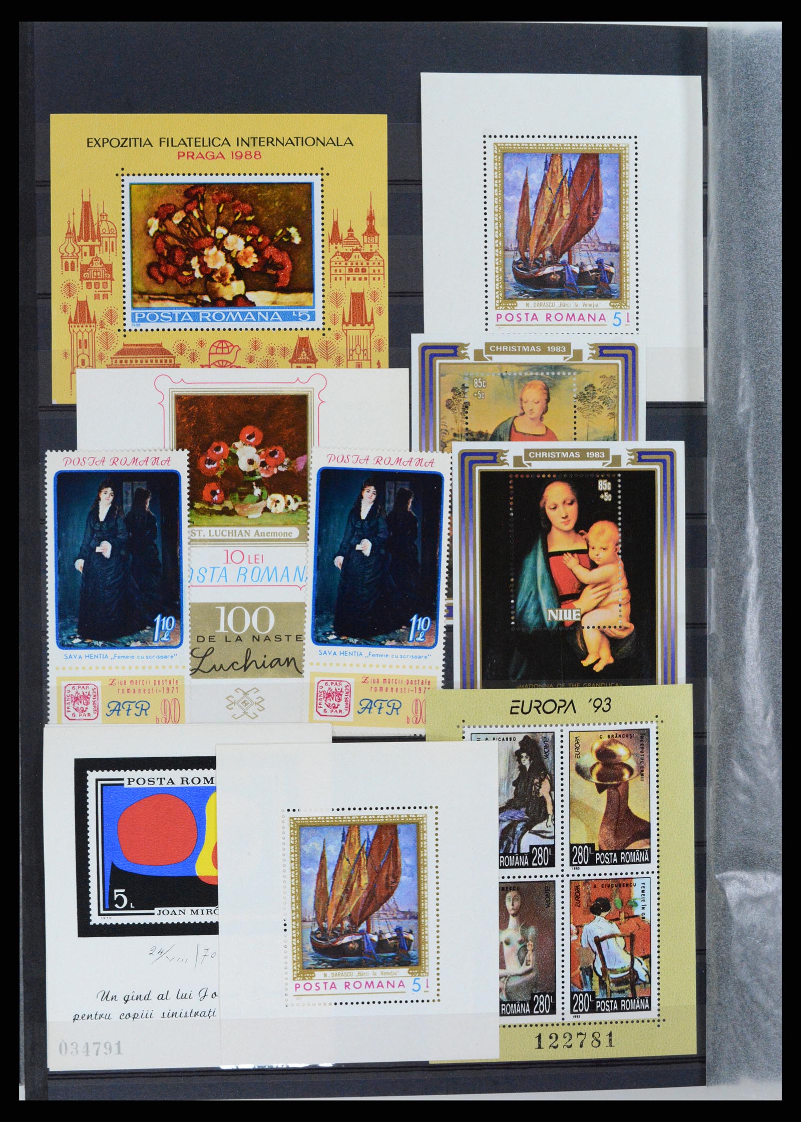 37737 062 - Postzegelverzameling 37737 Motief Kunst 1950-2000.