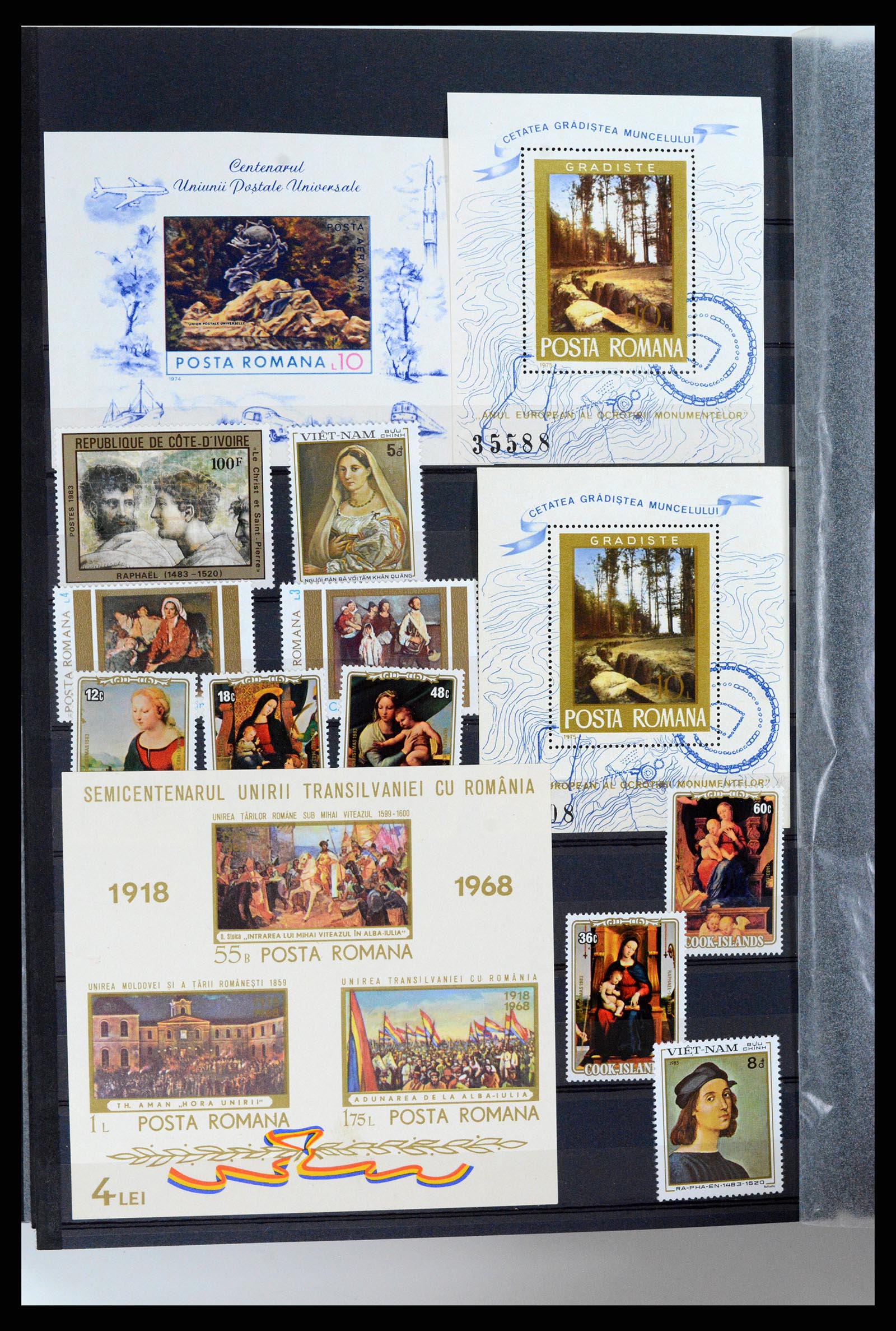 37737 064 - Postzegelverzameling 37737 Motief Kunst 1950-2000.