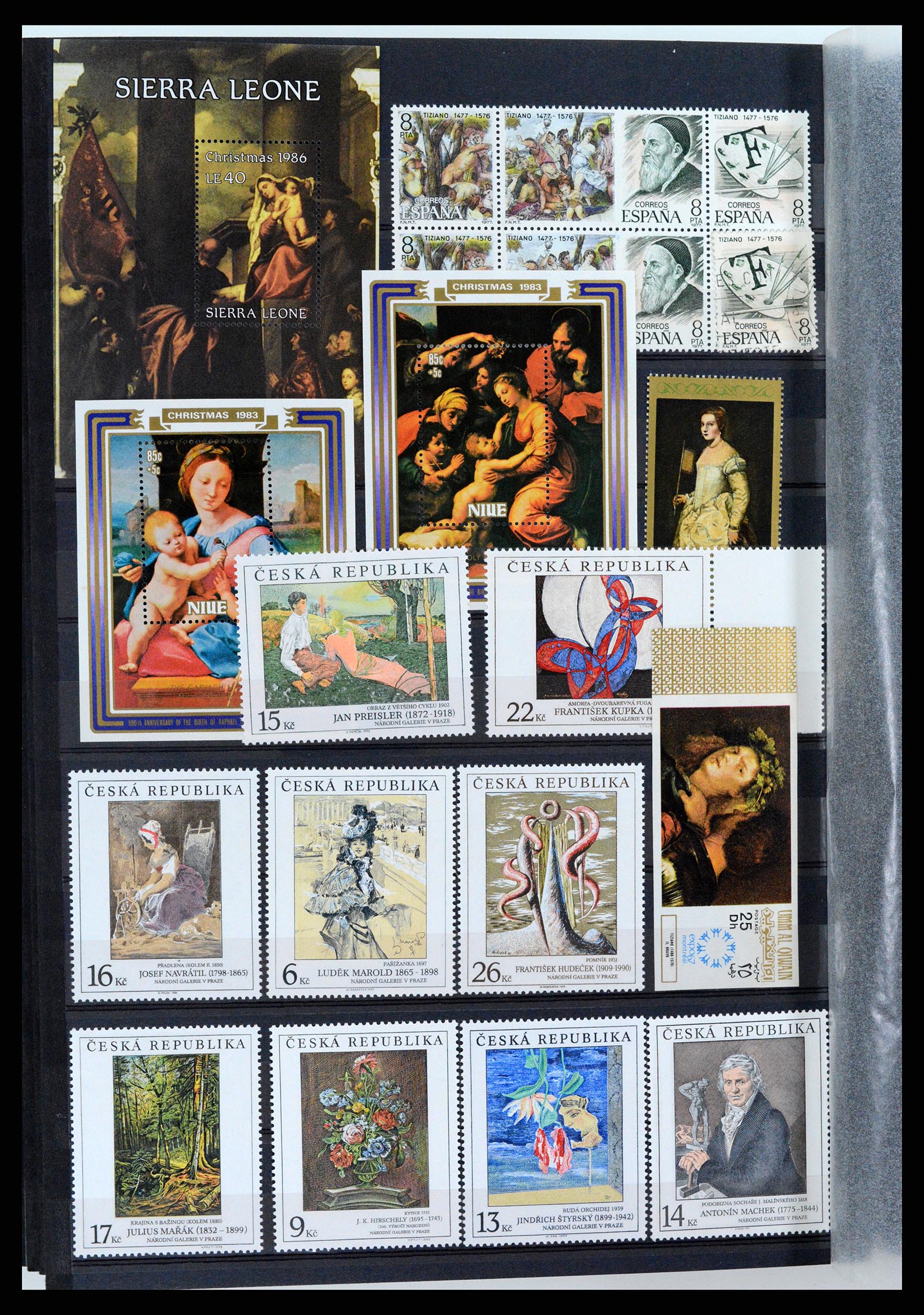 37737 066 - Postzegelverzameling 37737 Motief Kunst 1950-2000.