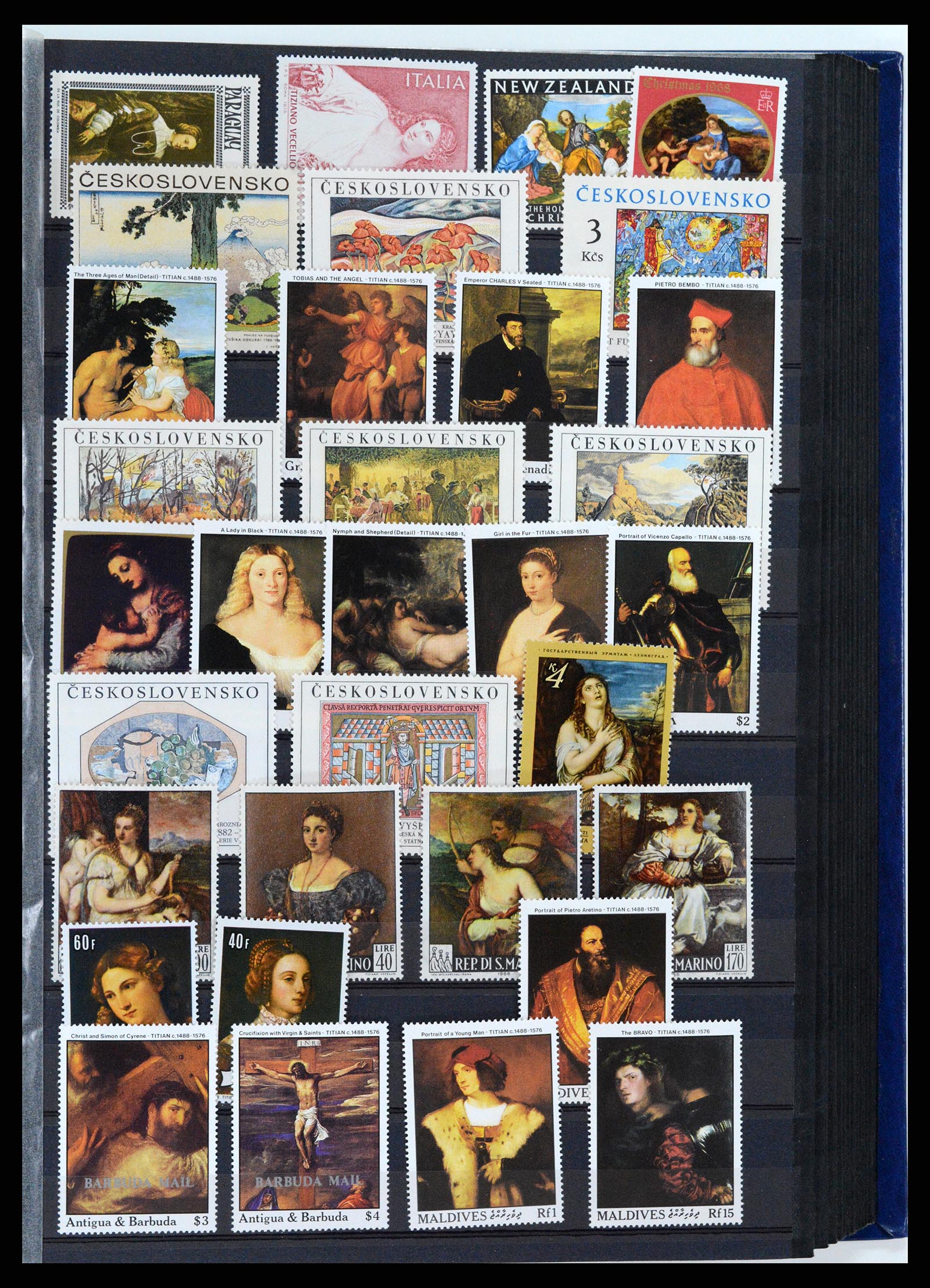 37737 067 - Postzegelverzameling 37737 Motief Kunst 1950-2000.