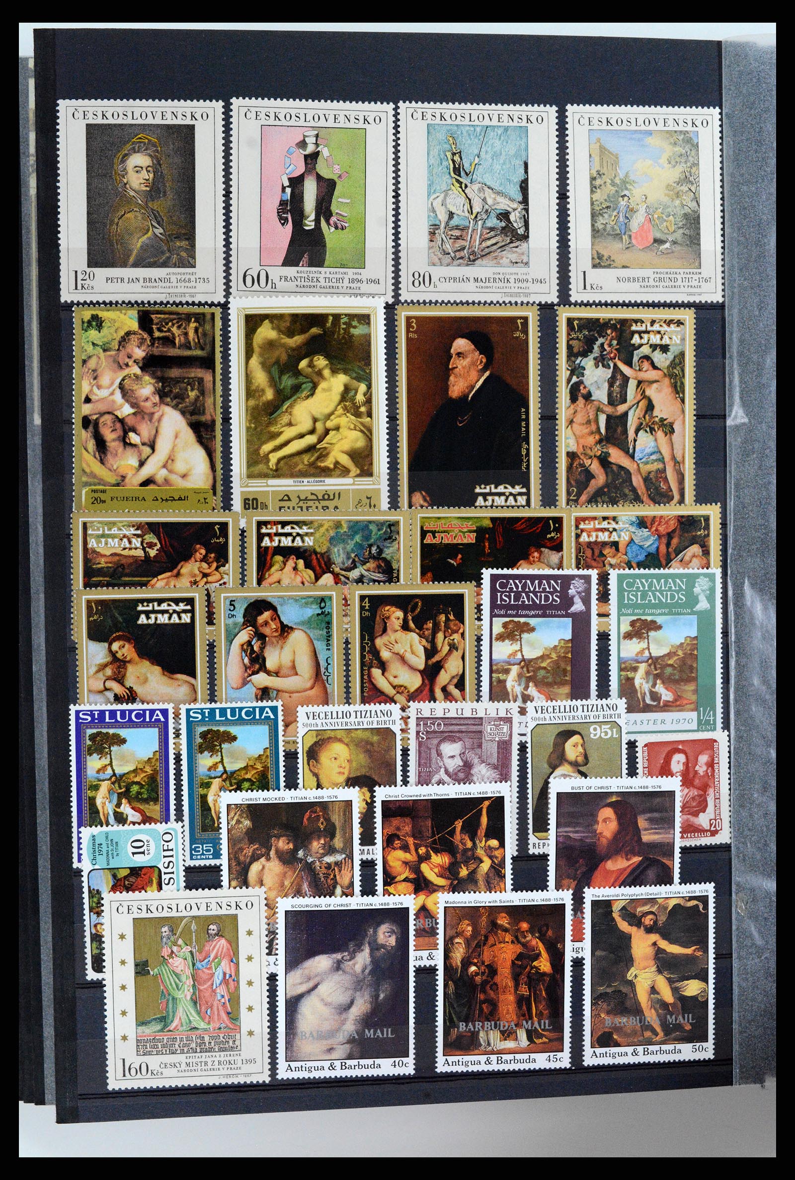 37737 068 - Postzegelverzameling 37737 Motief Kunst 1950-2000.