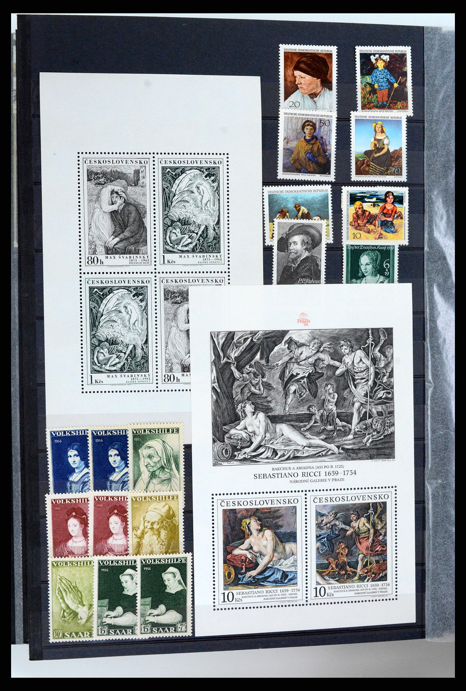 37737 070 - Postzegelverzameling 37737 Motief Kunst 1950-2000.